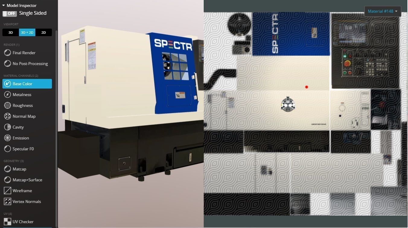SPECTR TC-M processing center Low-poly 3D model_5