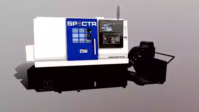 SPECTR TC-M processing center Low-poly 3D model