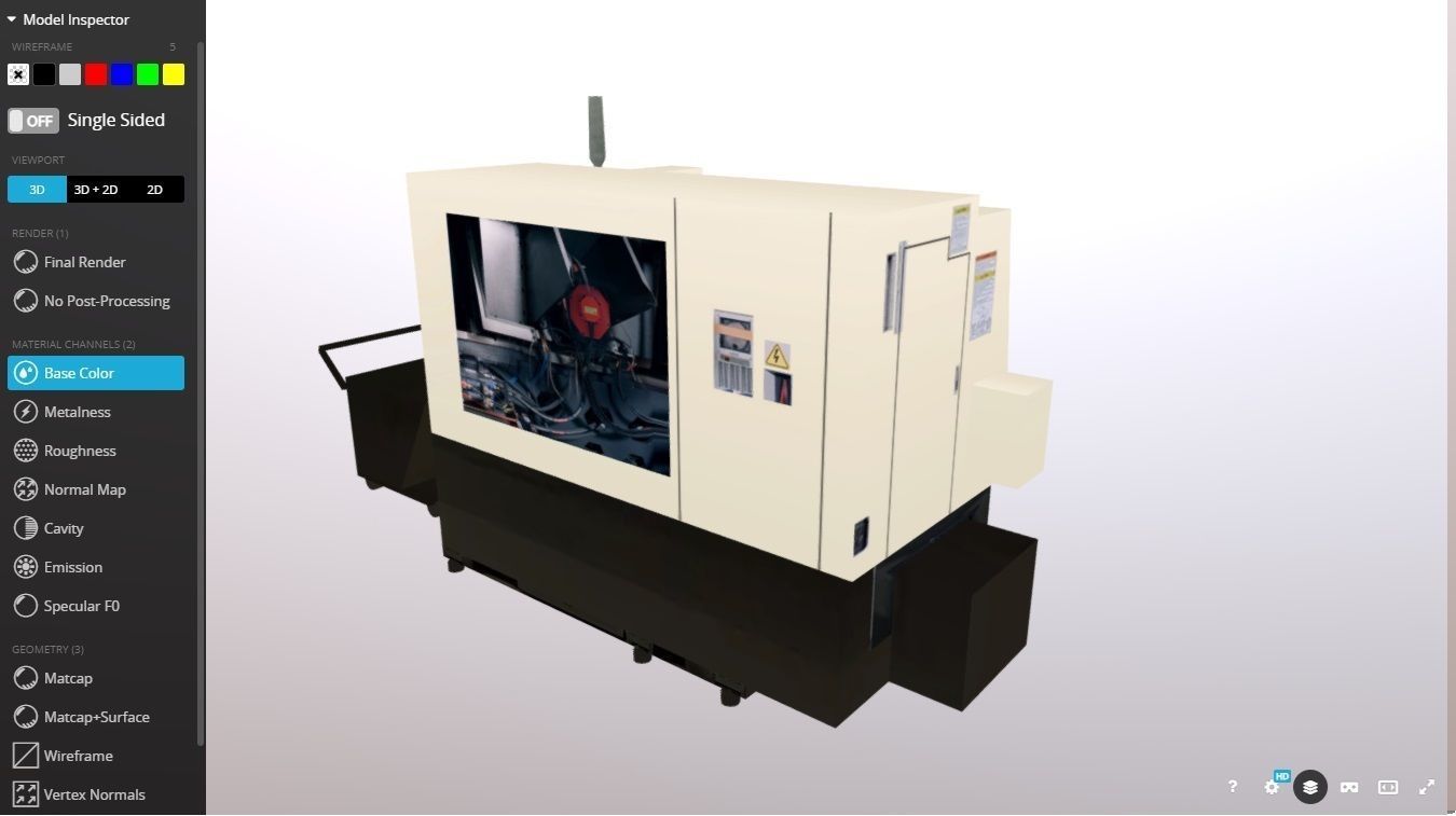 SPECTR TC-M processing center Low-poly 3D model_10