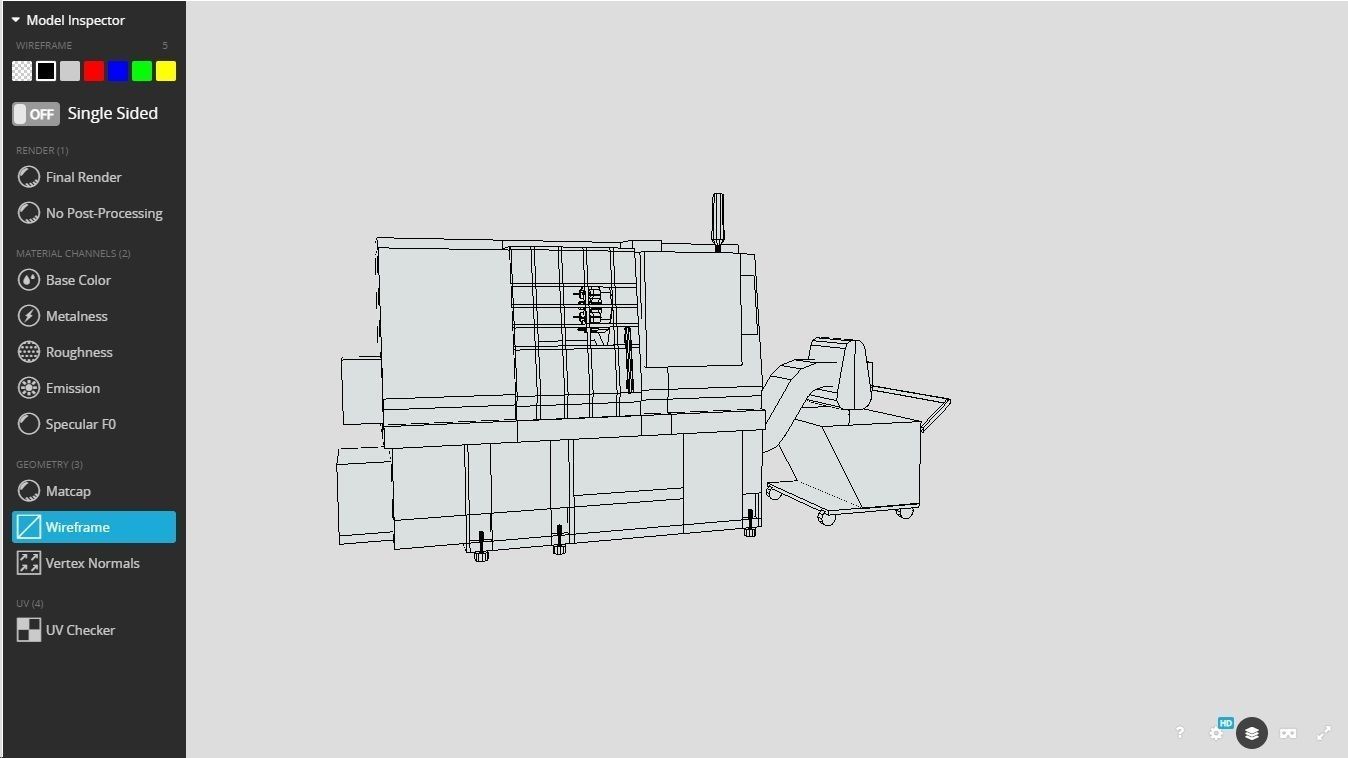 SPECTR TC-M processing center Low-poly 3D model_29