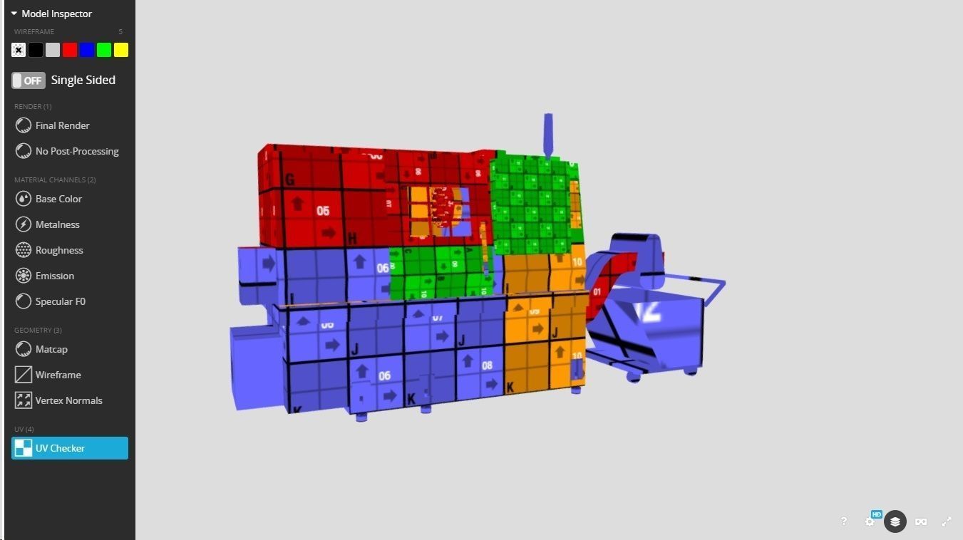 SPECTR TC-M processing center Low-poly 3D model_27