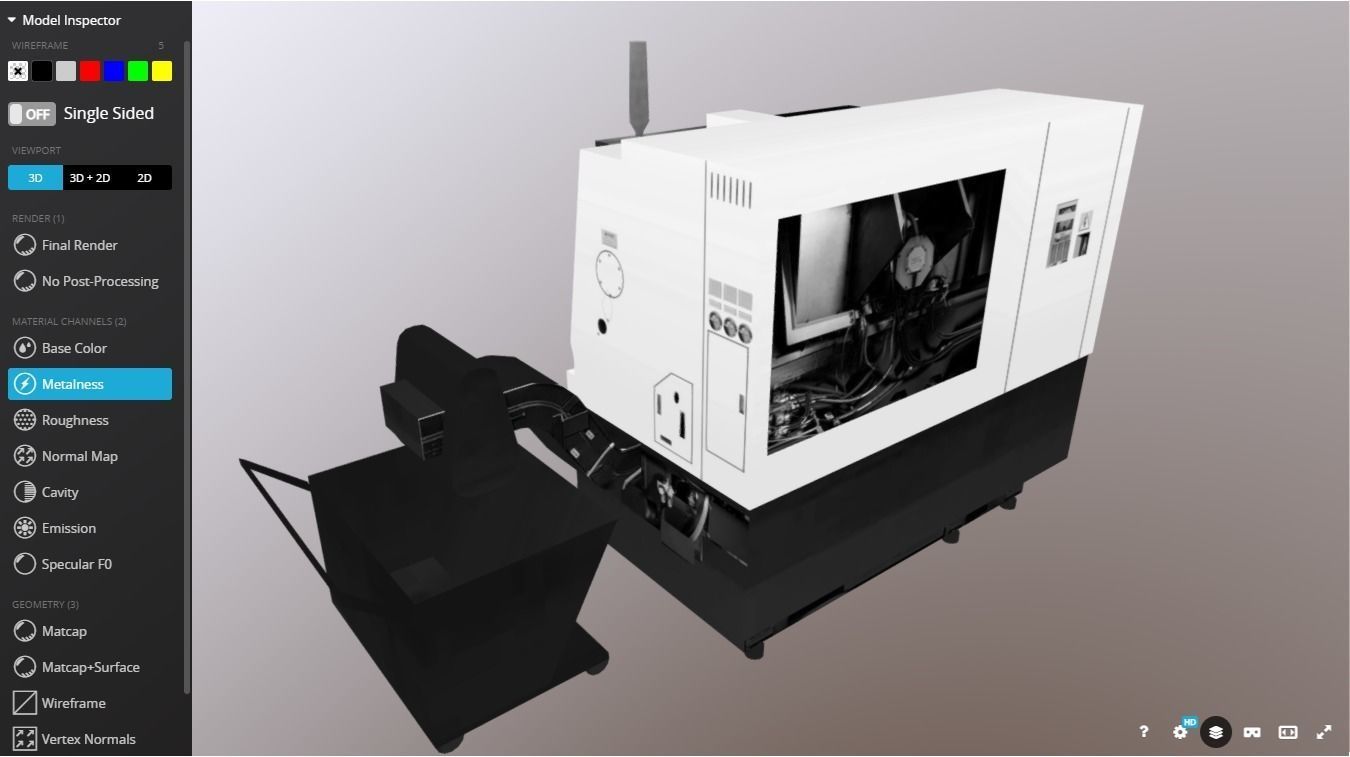 SPECTR TC-M processing center Low-poly 3D model_13