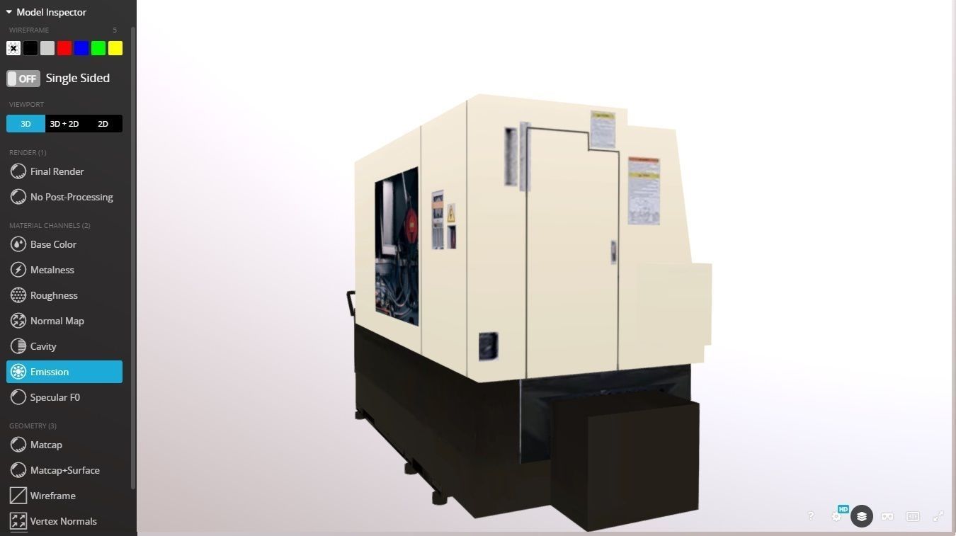 SPECTR TC-M processing center Low-poly 3D model_16