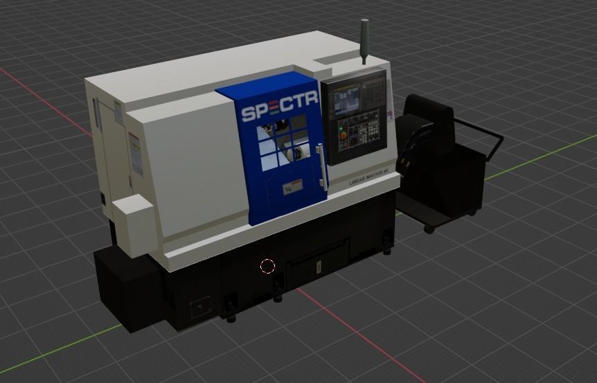 SPECTR TC-M processing center Low-poly 3D model_25