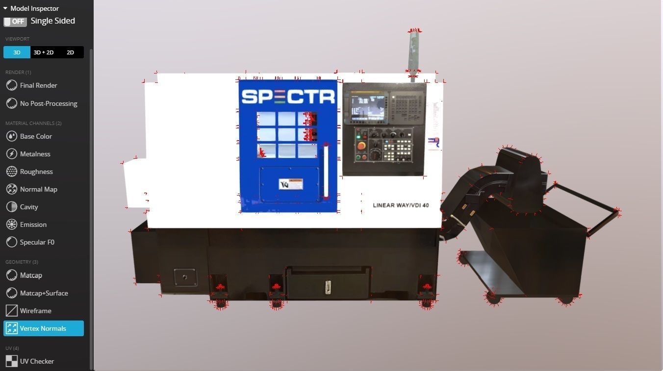 SPECTR TC-M processing center Low-poly 3D model_22