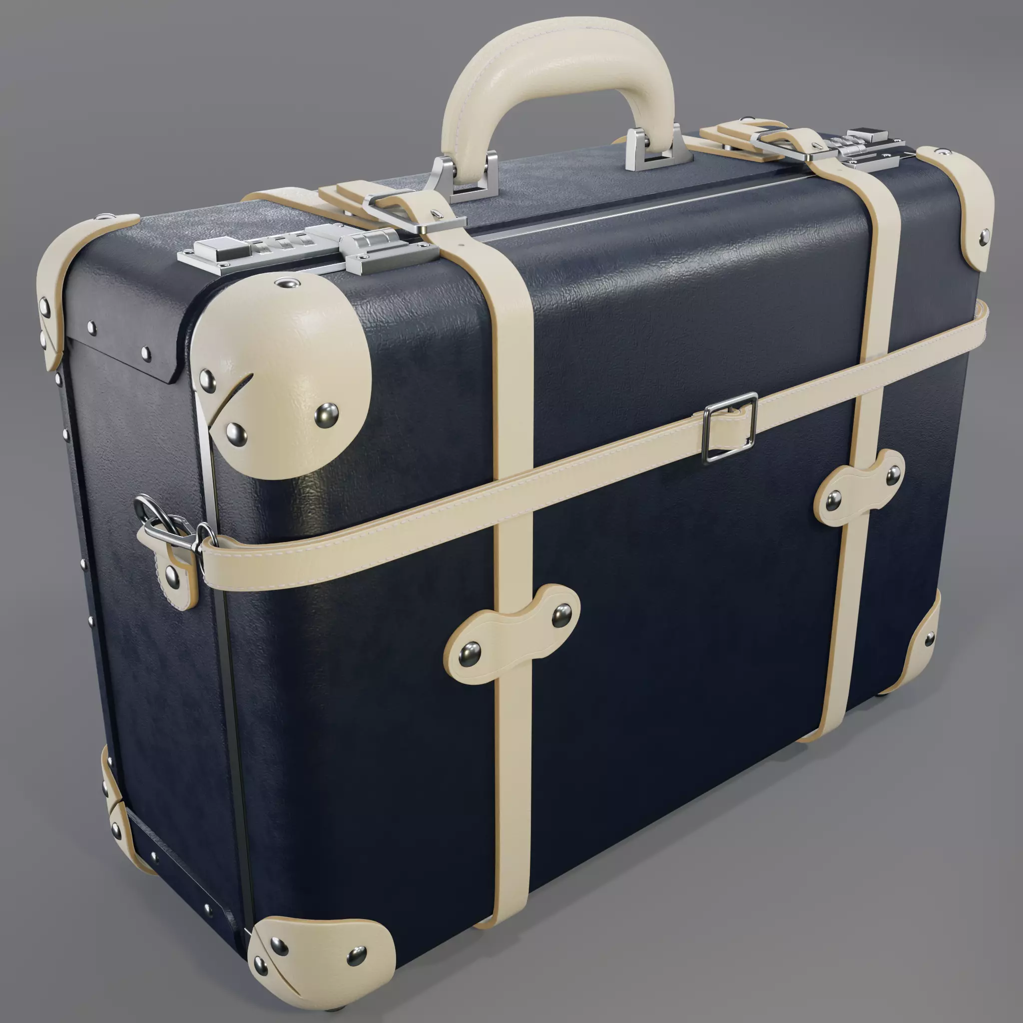 Steamline Anthropologist Navy Overnighter 3D model_0