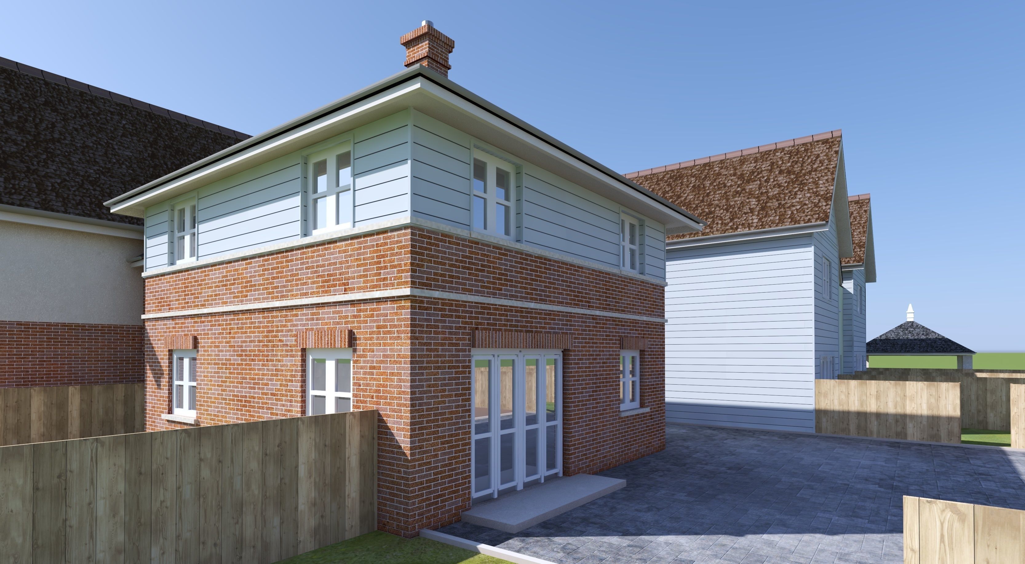 UK country neighborhood 3D model_11