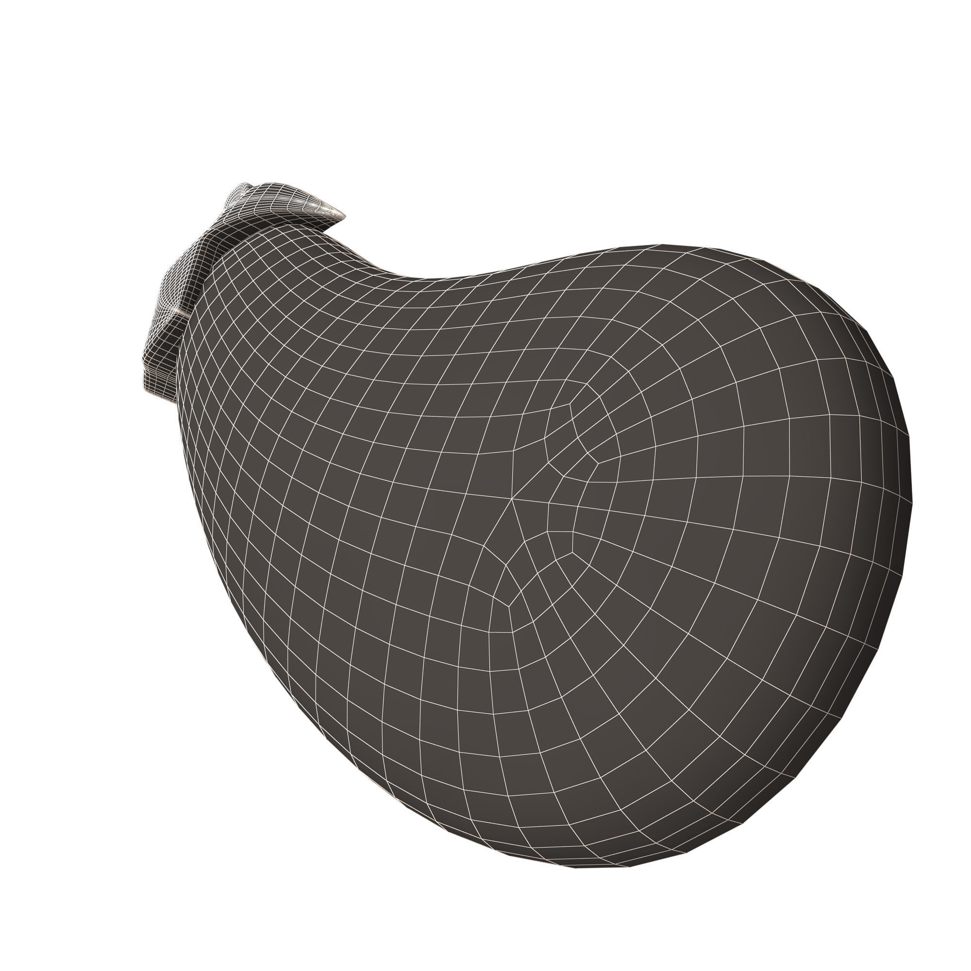 Eggplant Emoji Low-poly 3D model_10