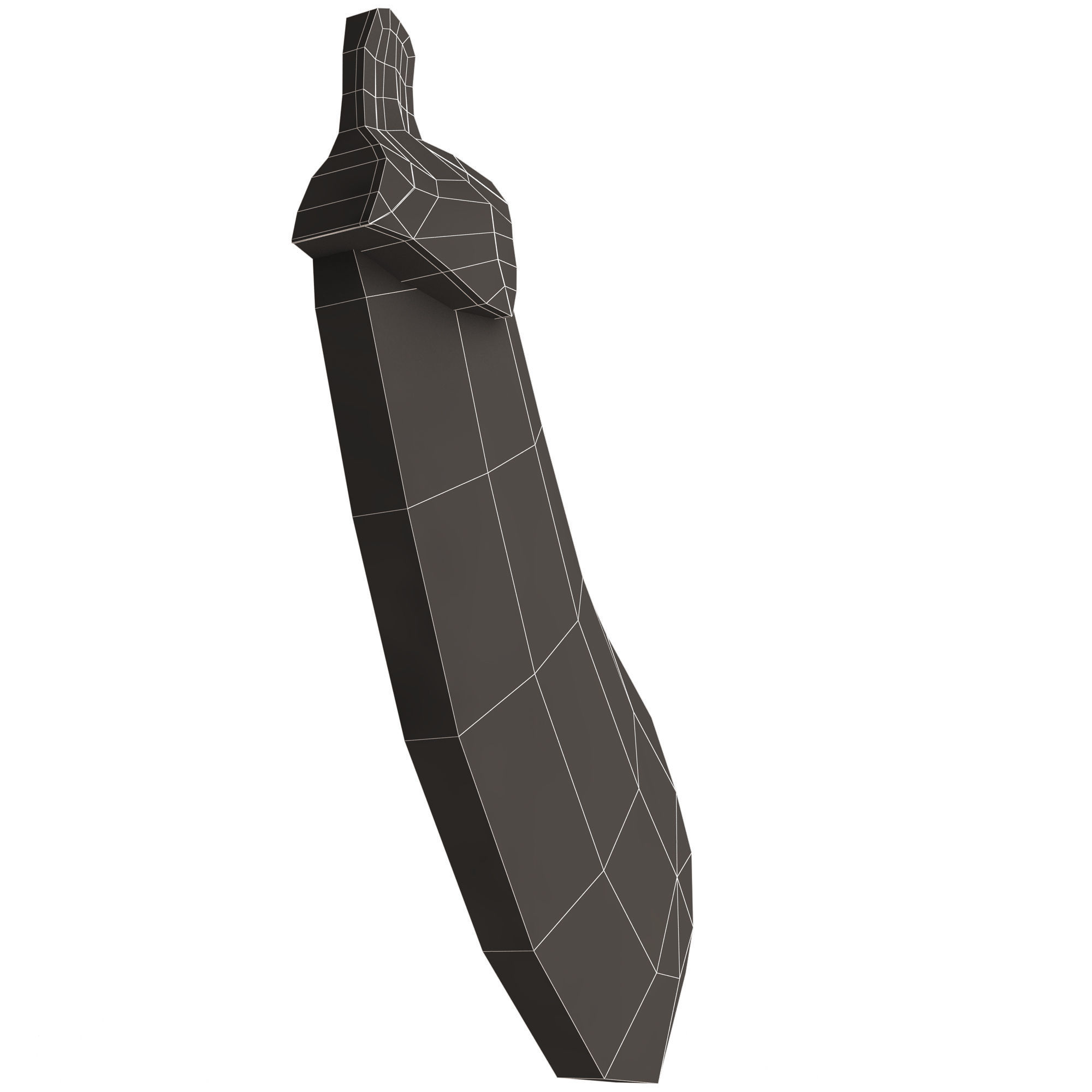 Eggplant Emoji Low-poly 3D model_15