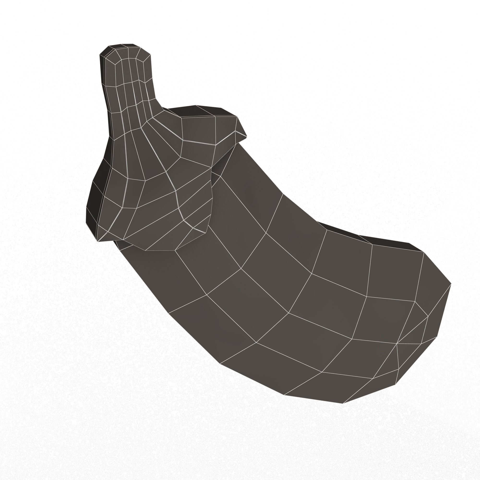 Eggplant Emoji Low-poly 3D model_13