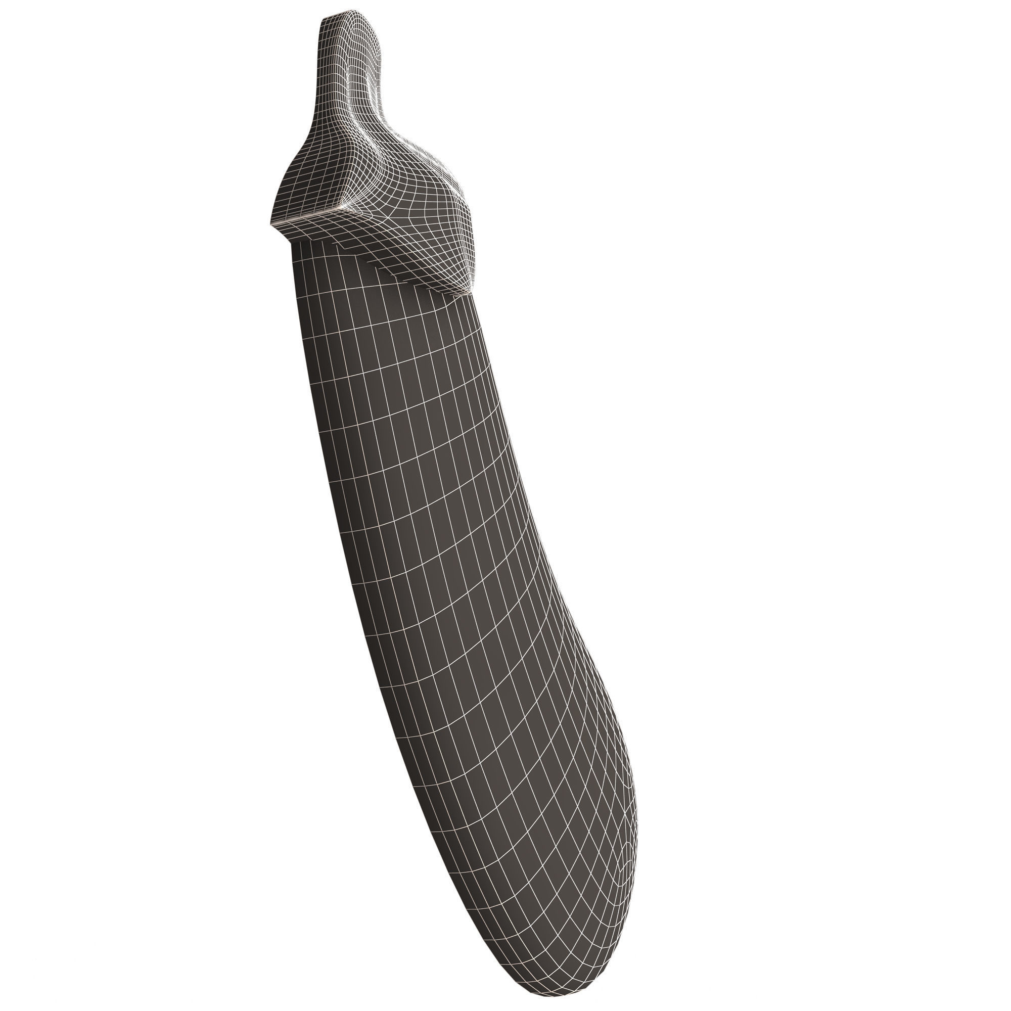 Eggplant Emoji Low-poly 3D model_9