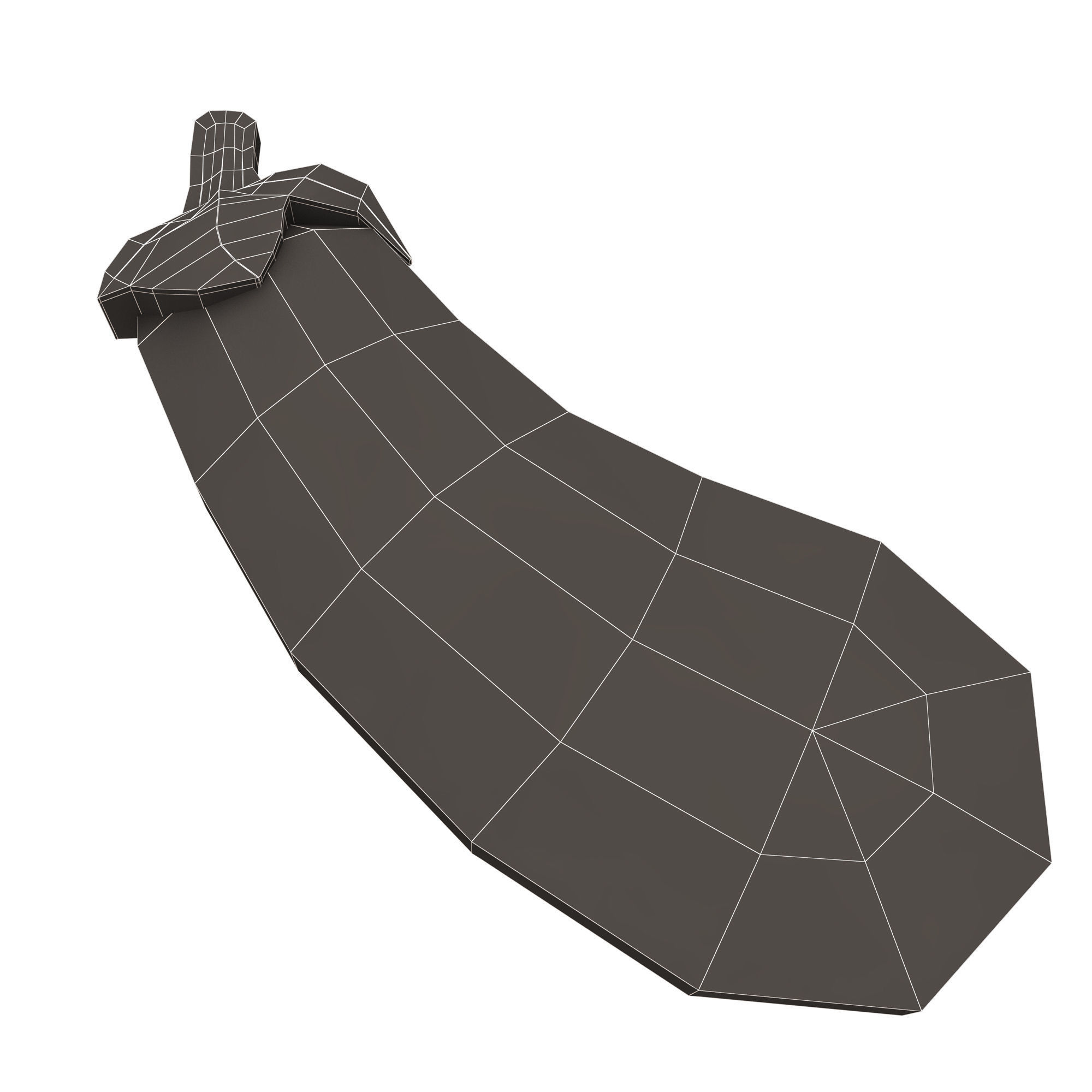 Eggplant Emoji Low-poly 3D model_17