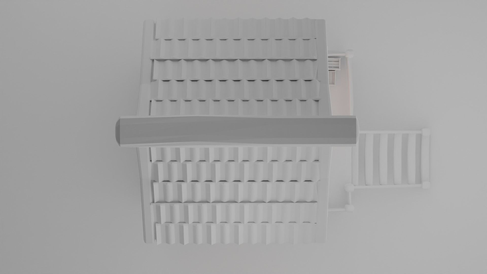 Medieval cottage 3D print model_16