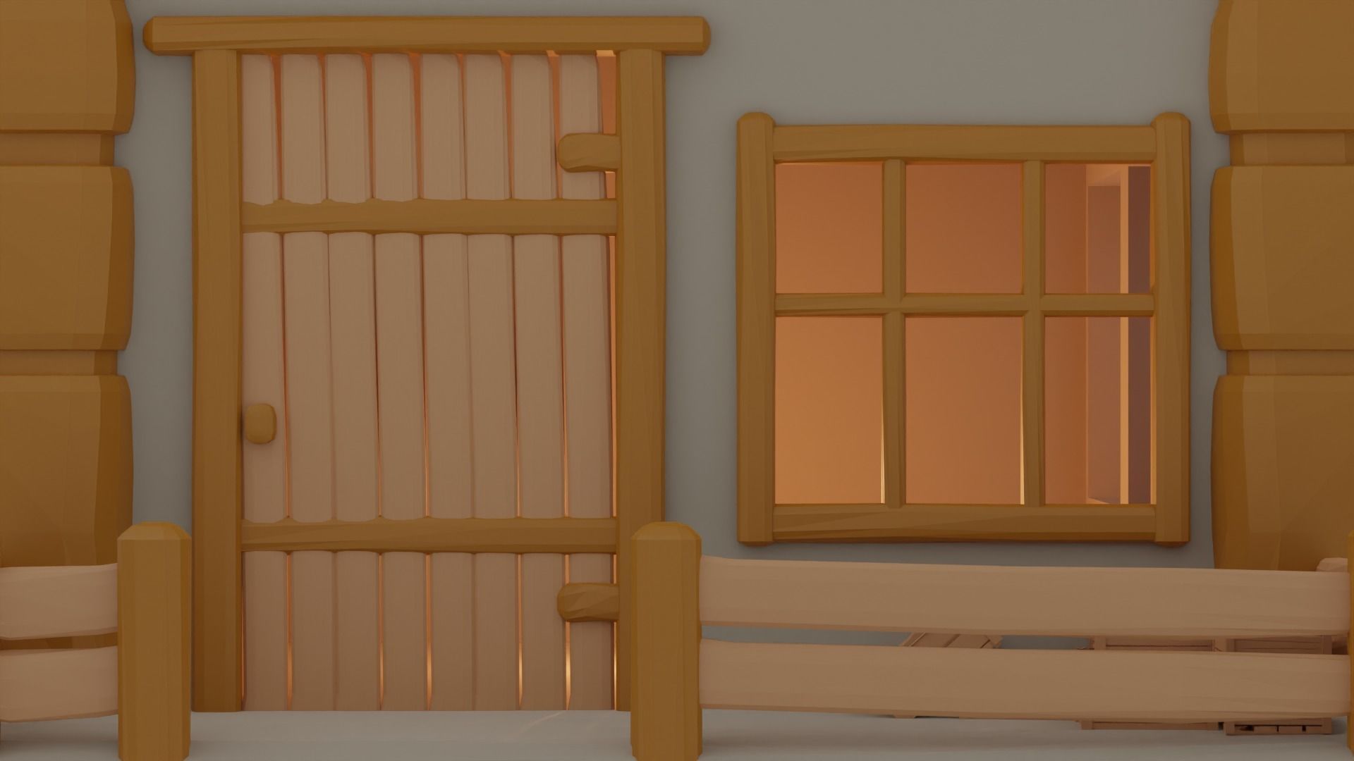 Medieval cottage 3D print model_8