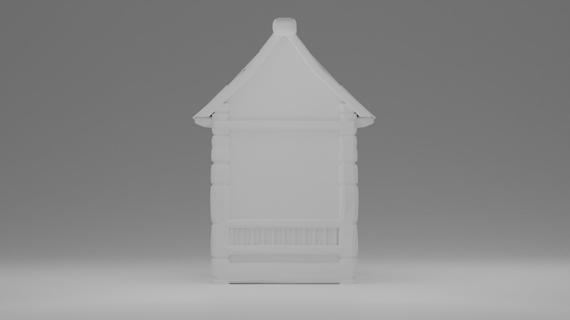 Medieval cottage 3D print model_14