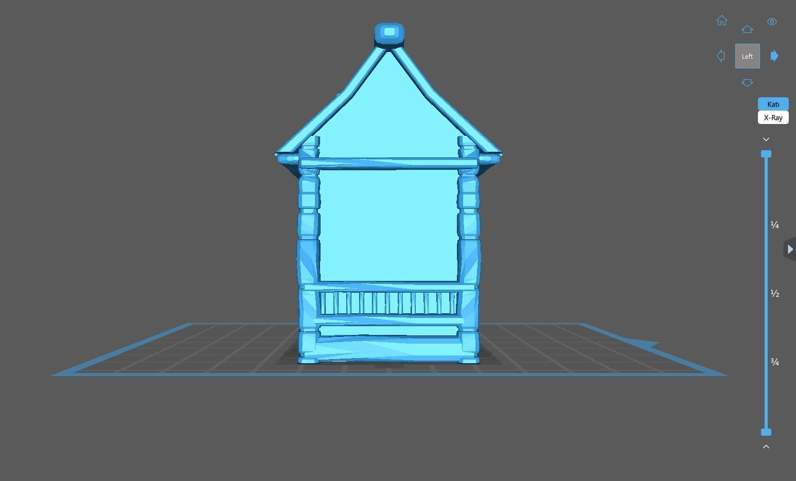 Medieval cottage 3D print model_19
