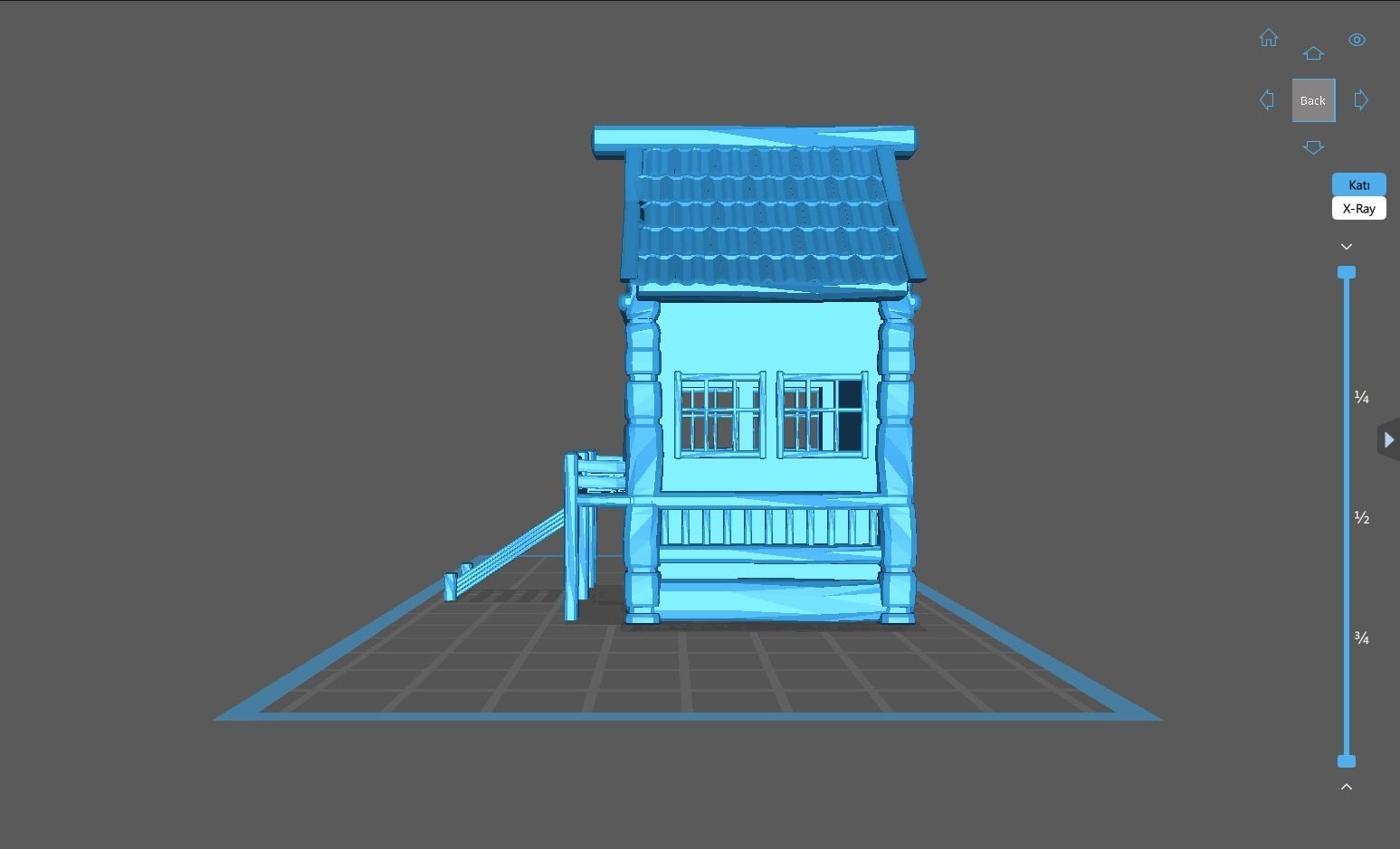 Medieval cottage 3D print model_18