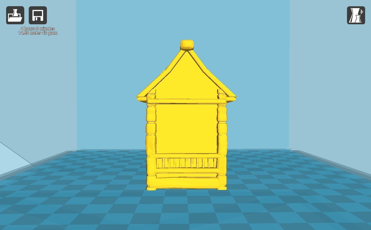 Medieval cottage 3D print model_24