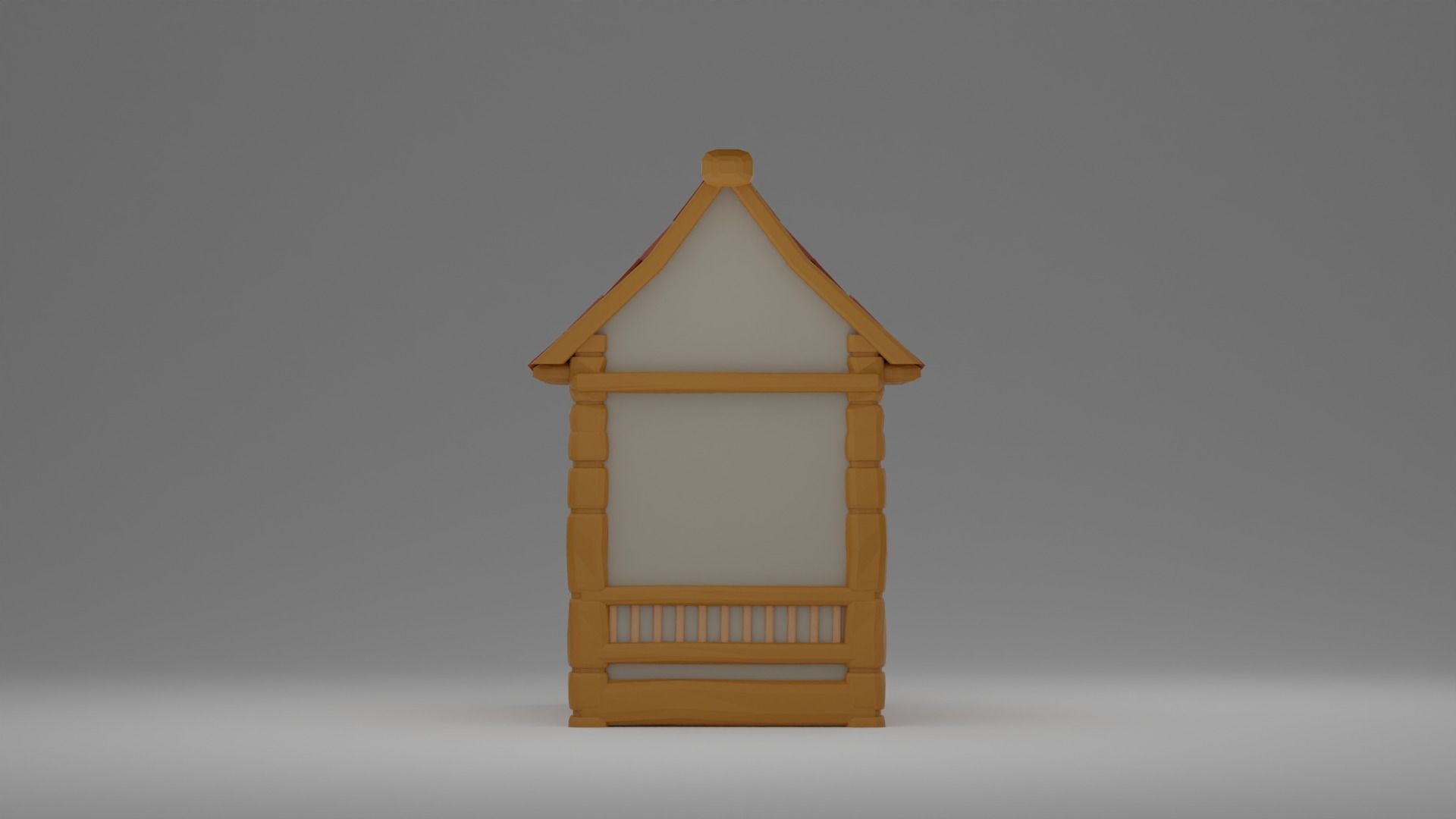 Medieval cottage 3D print model_6