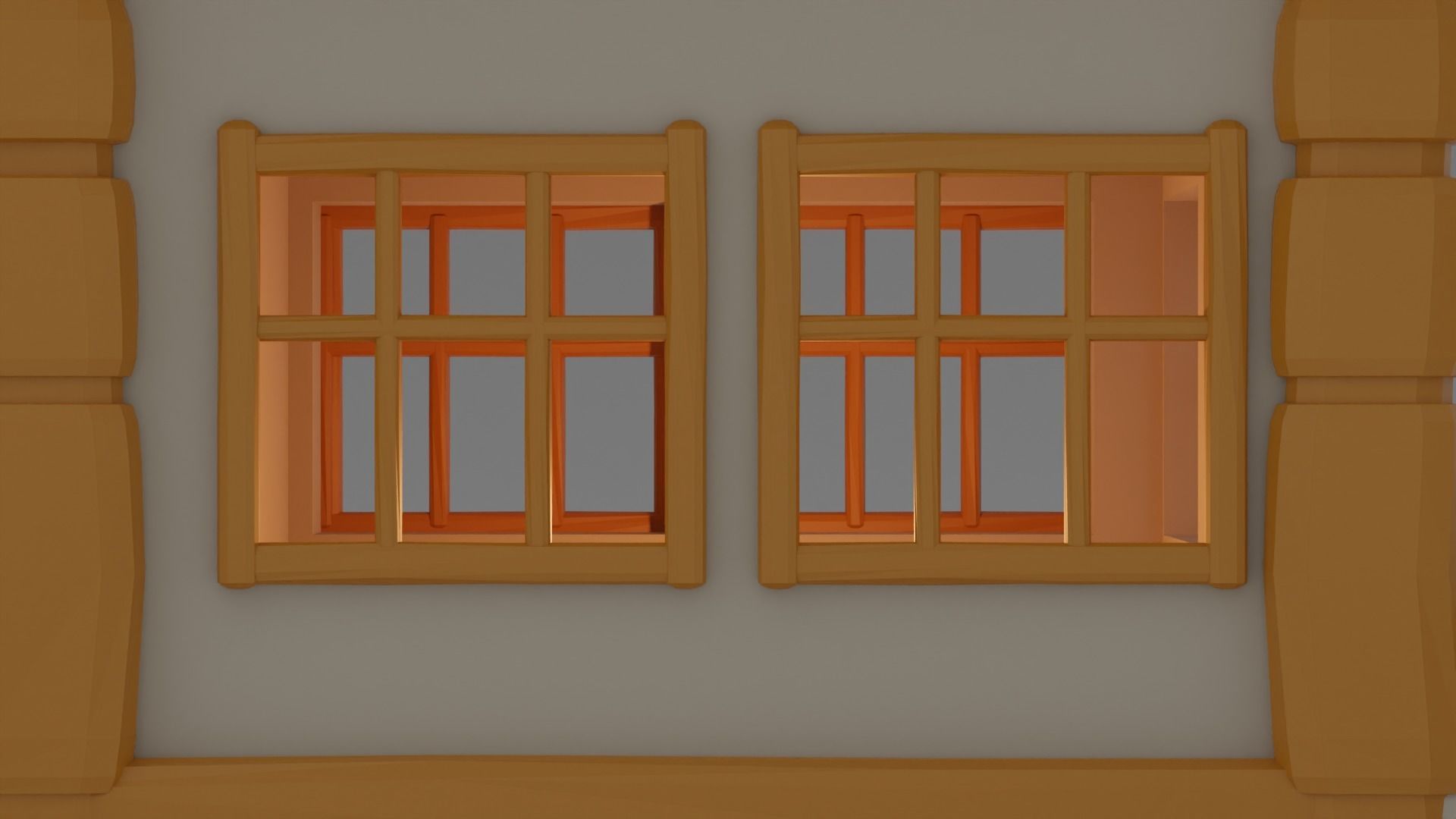 Medieval cottage 3D print model_9