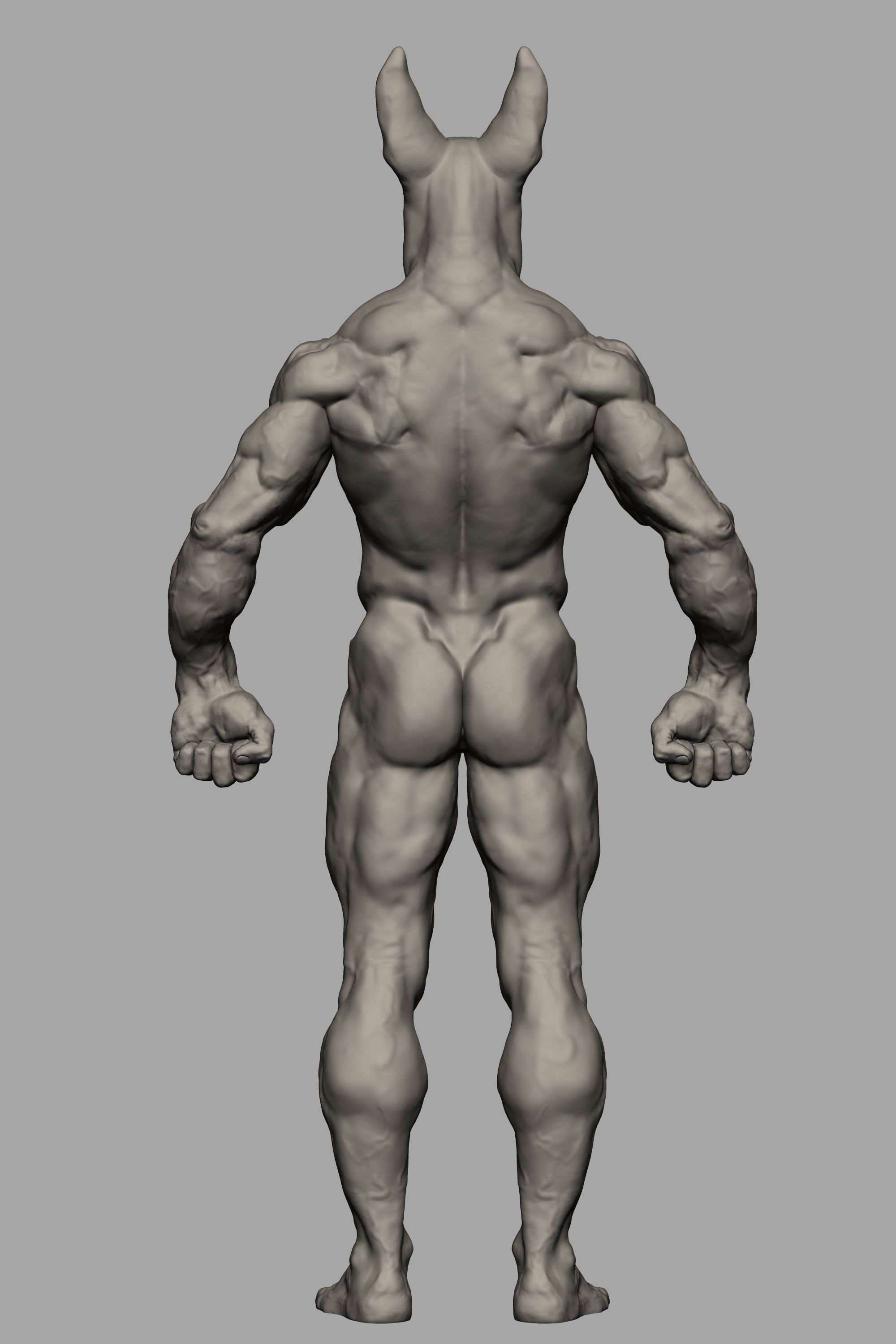 Anubis Body 3D print model_6