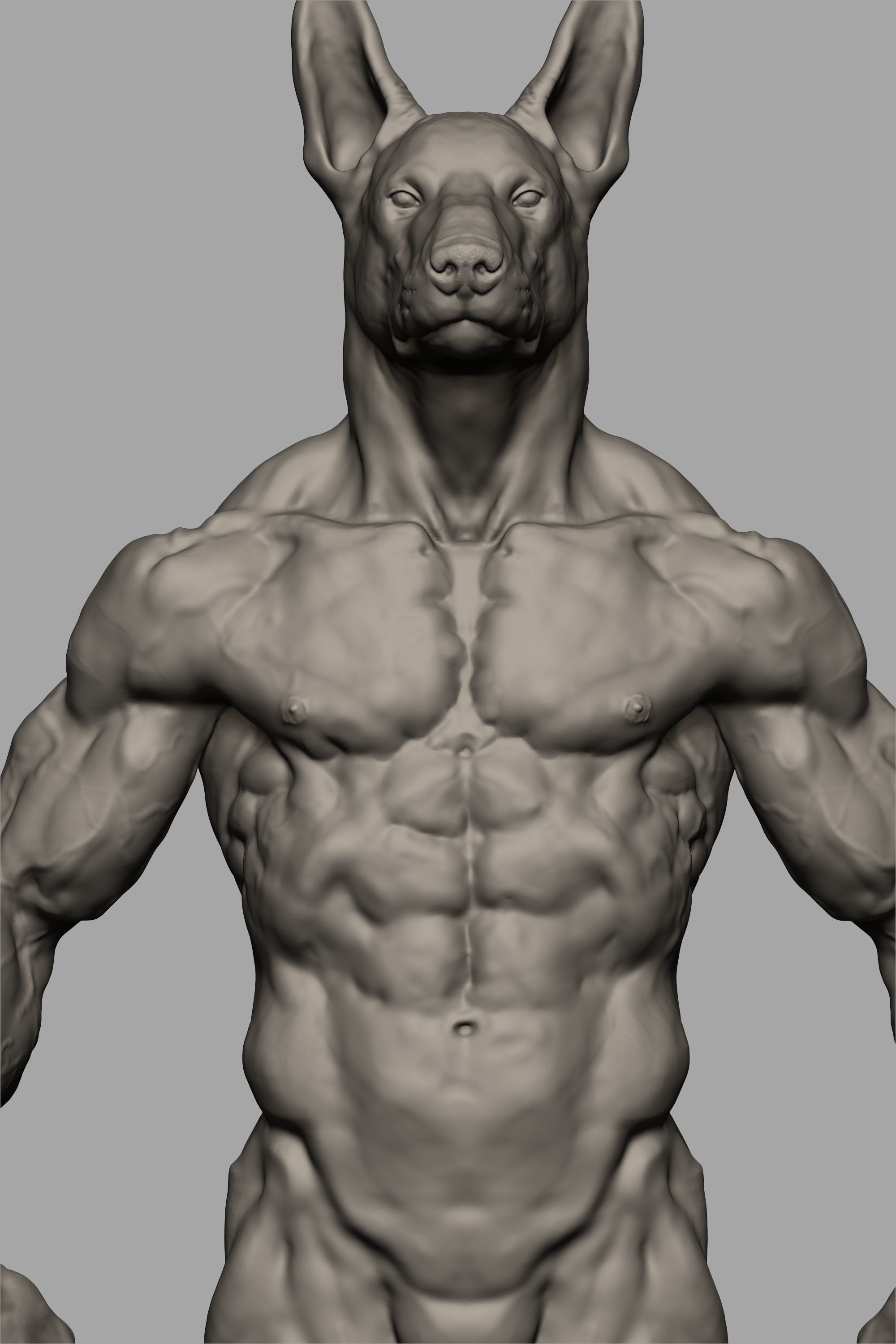 Anubis Body 3D print model_9