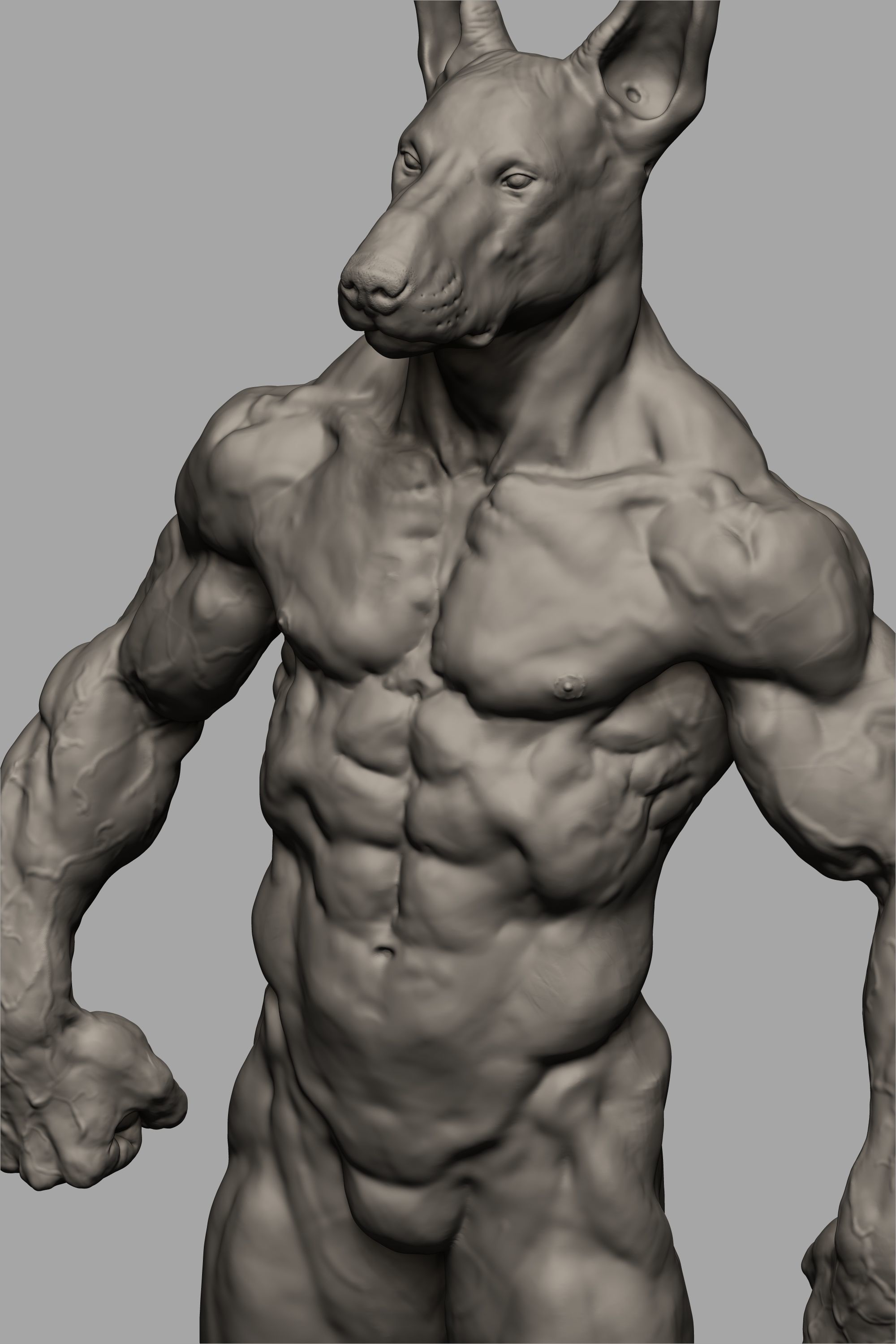 Anubis Body 3D print model_14