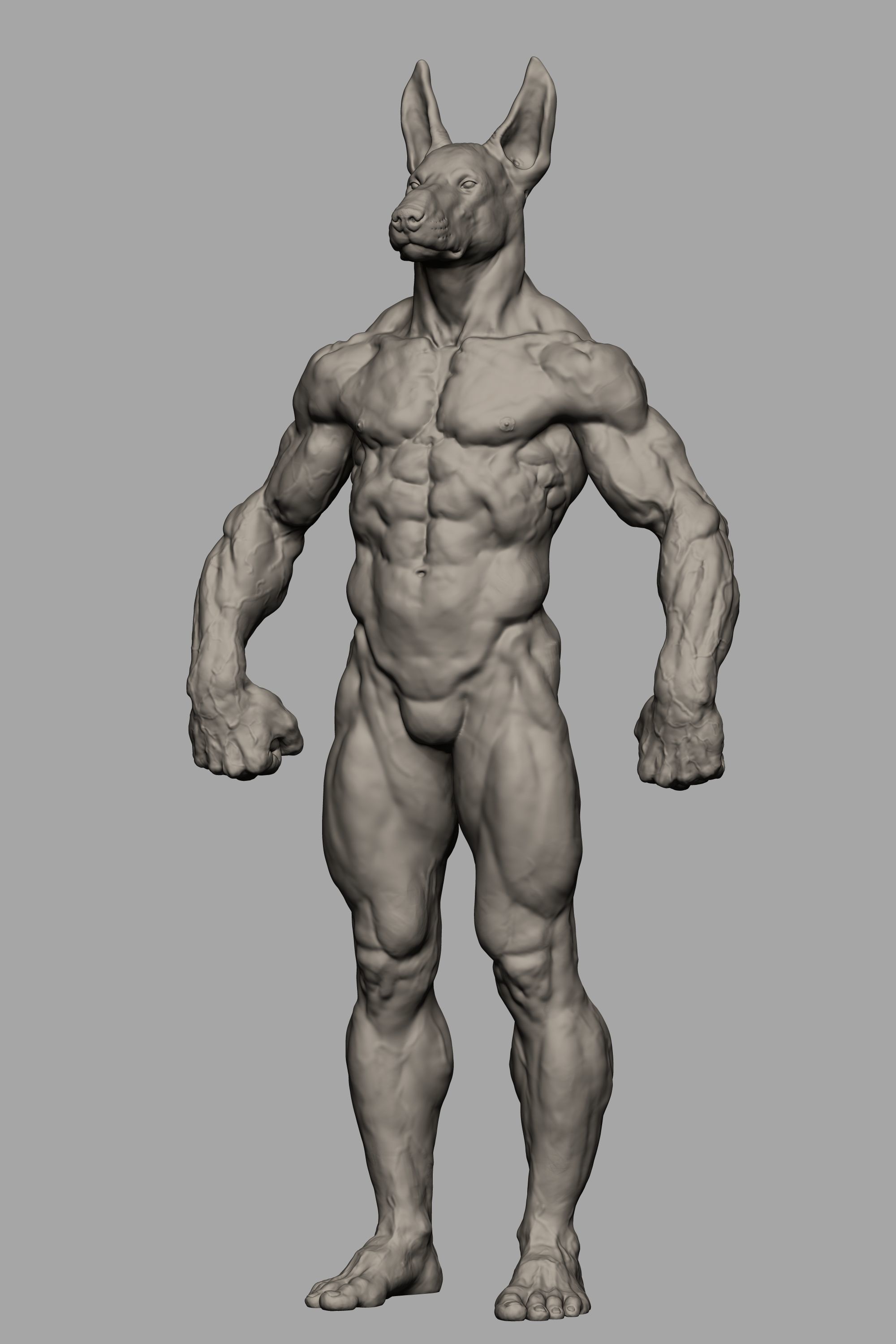 Anubis Body 3D print model_3
