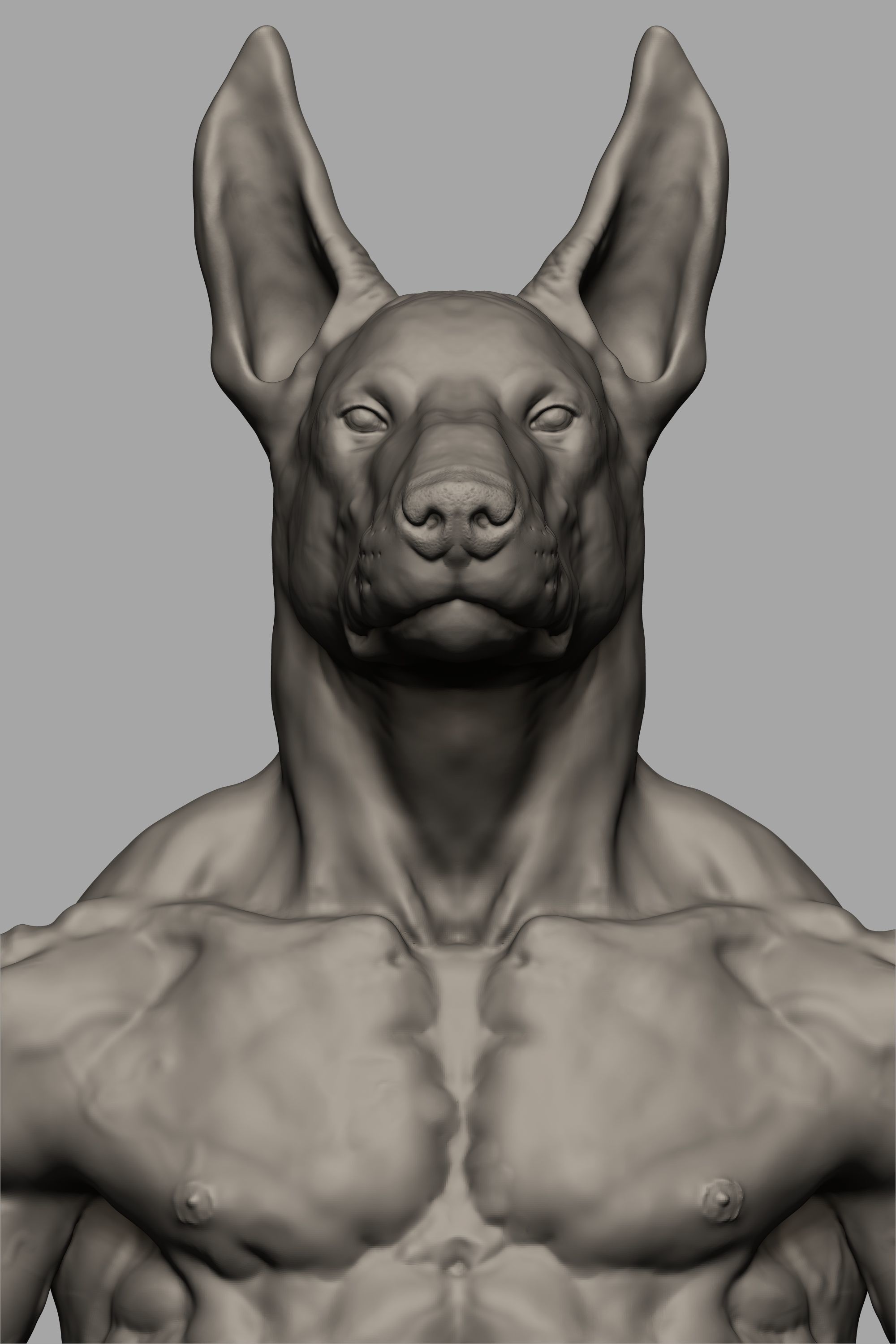 Anubis Body 3D print model_13