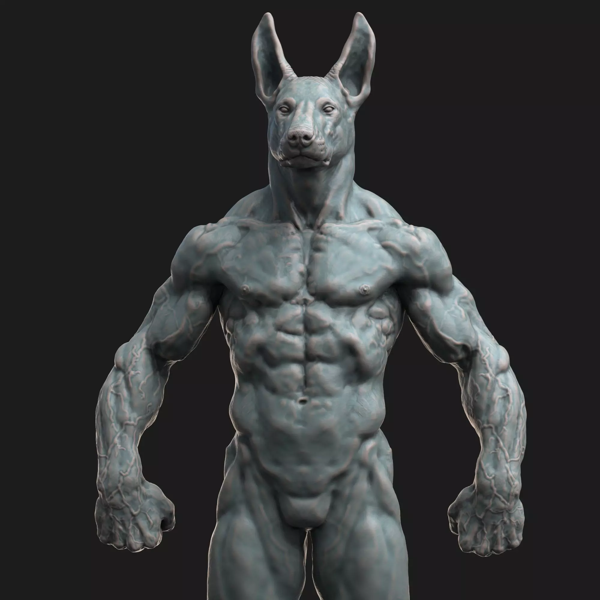 Anubis Body 3D print model_0