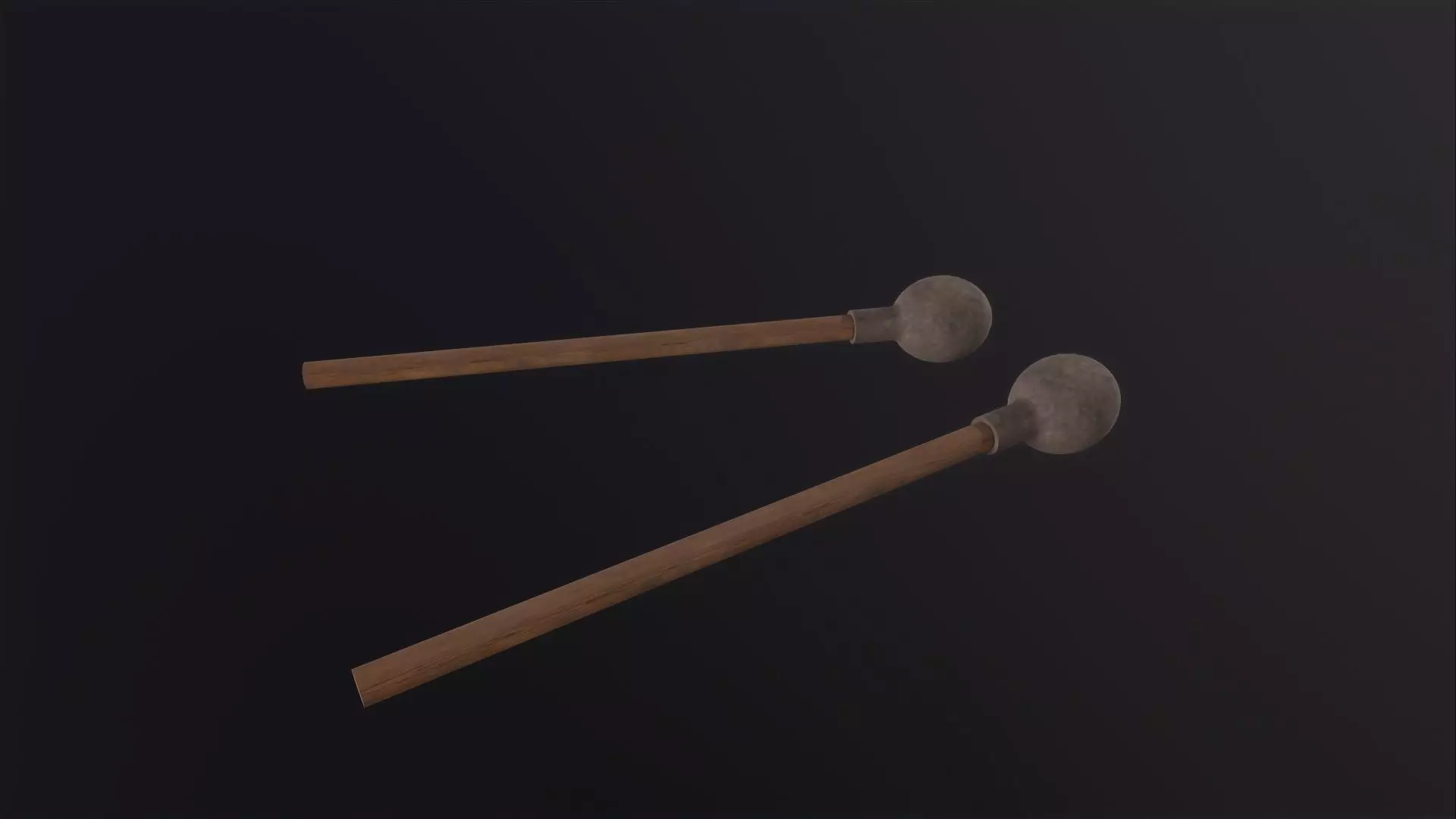 Drum Mallet 3D Model Low-poly 3D model_0