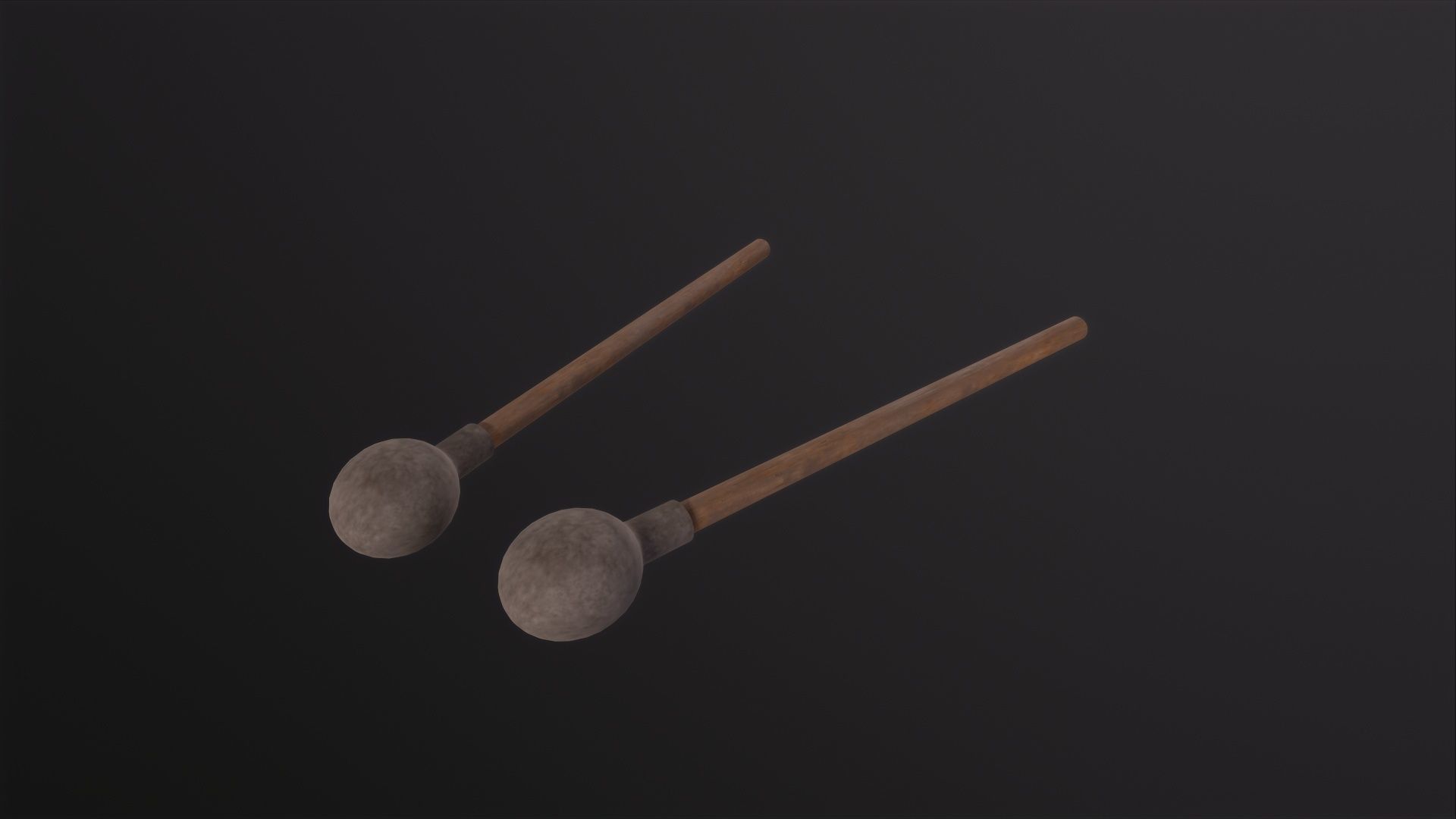 Drum Mallet 3D Model Low-poly 3D model_4