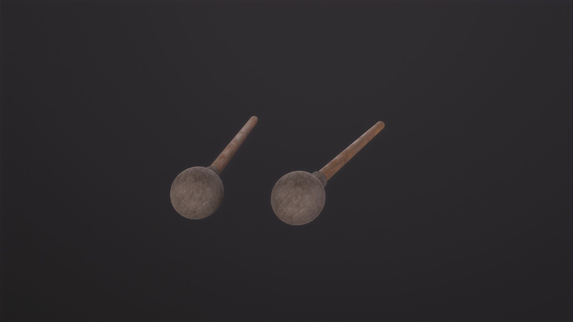 Drum Mallet 3D Model Low-poly 3D model_5