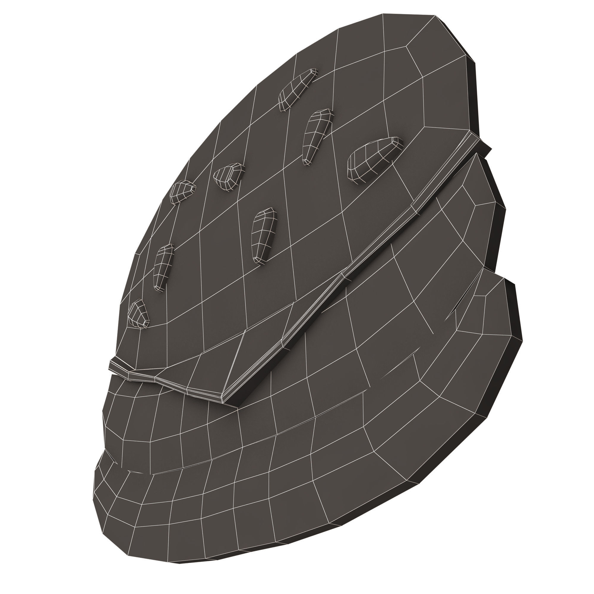 Hamburger Emoji Low-poly 3D model_16