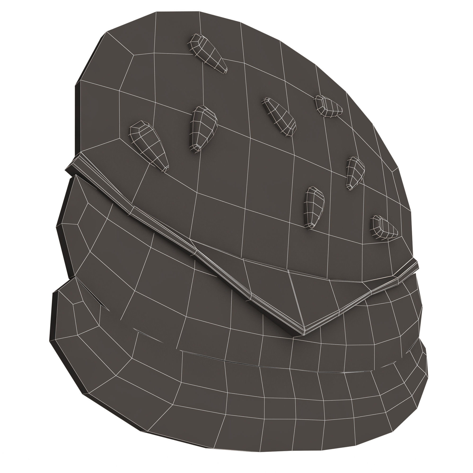 Hamburger Emoji Low-poly 3D model_15