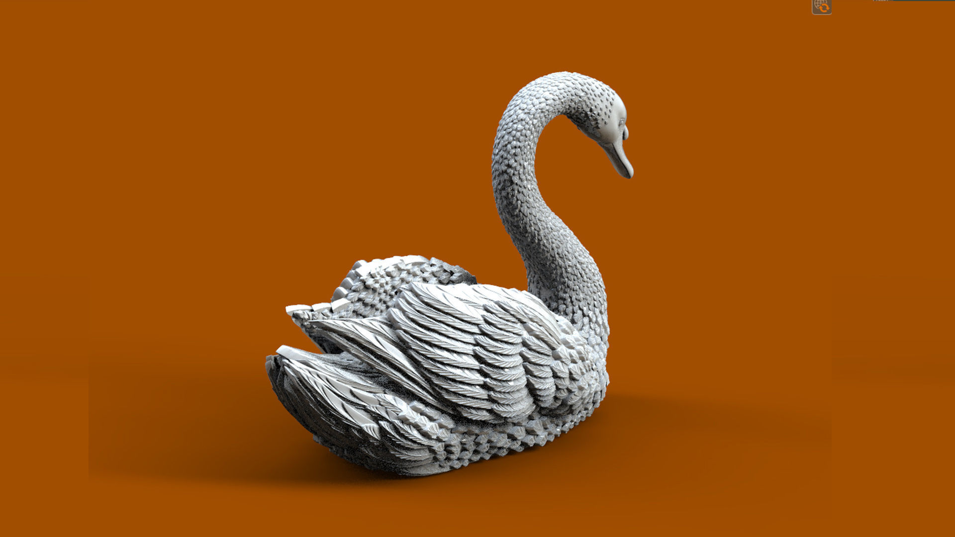 SWAN BIRD 3D print model_2