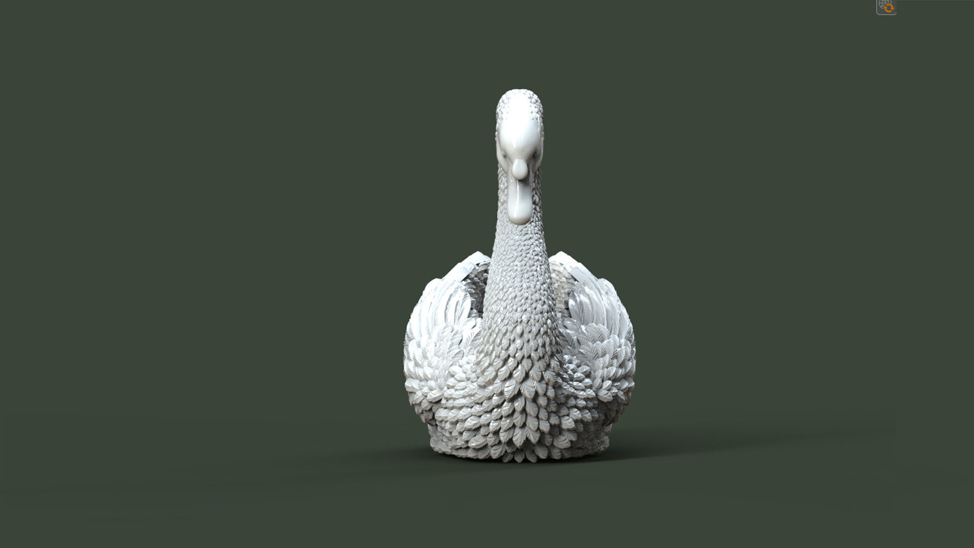 SWAN BIRD 3D print model_3