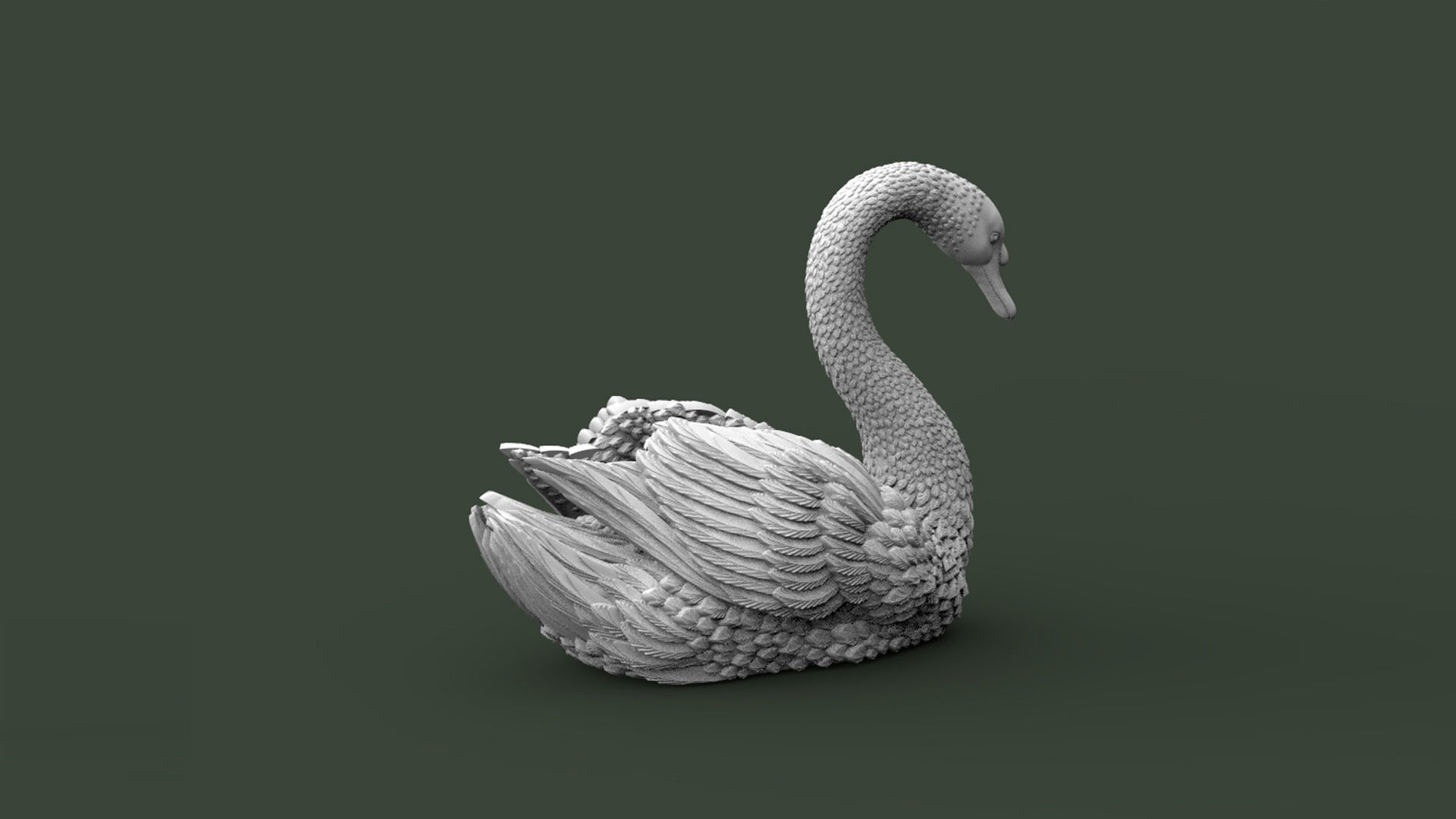 SWAN BIRD 3D print model_5