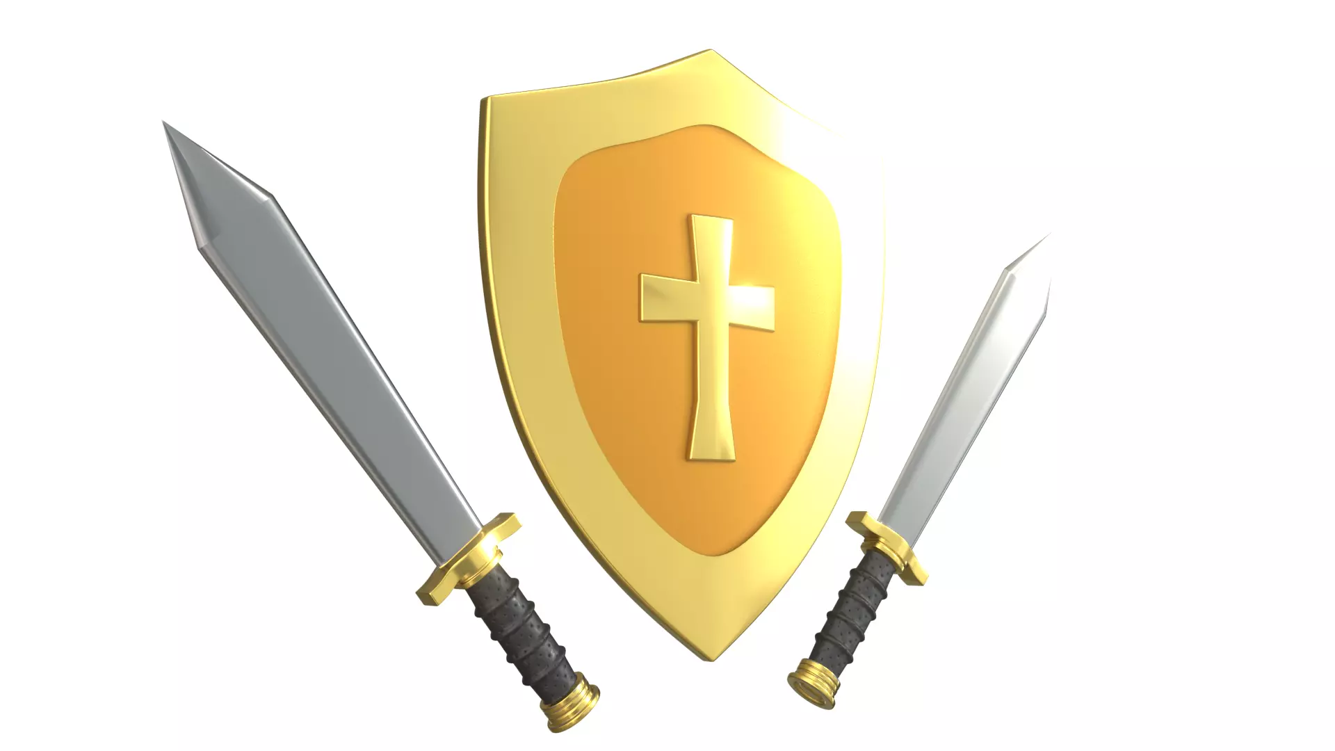 Sheild and Sword 3D model_0