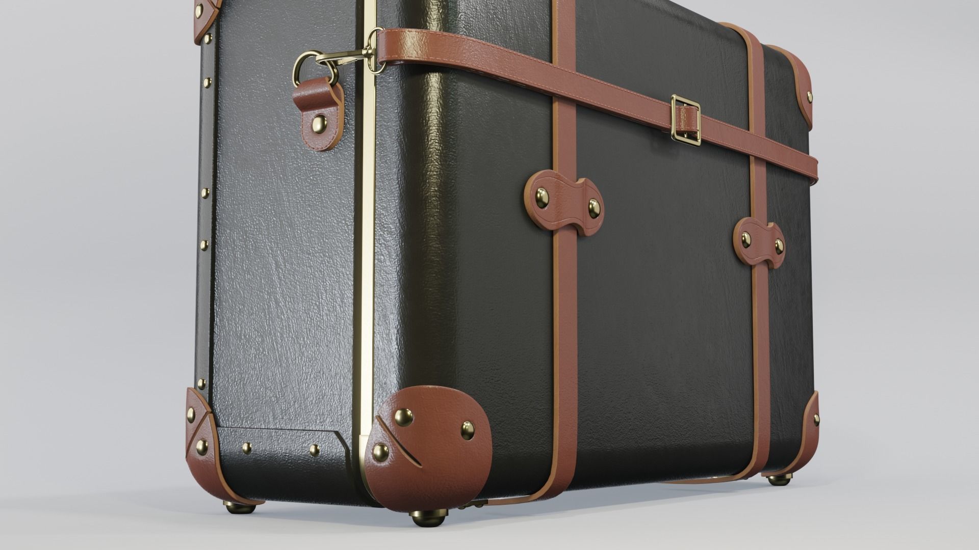 Steamline Diplomat Black Overnighter 3D model_3