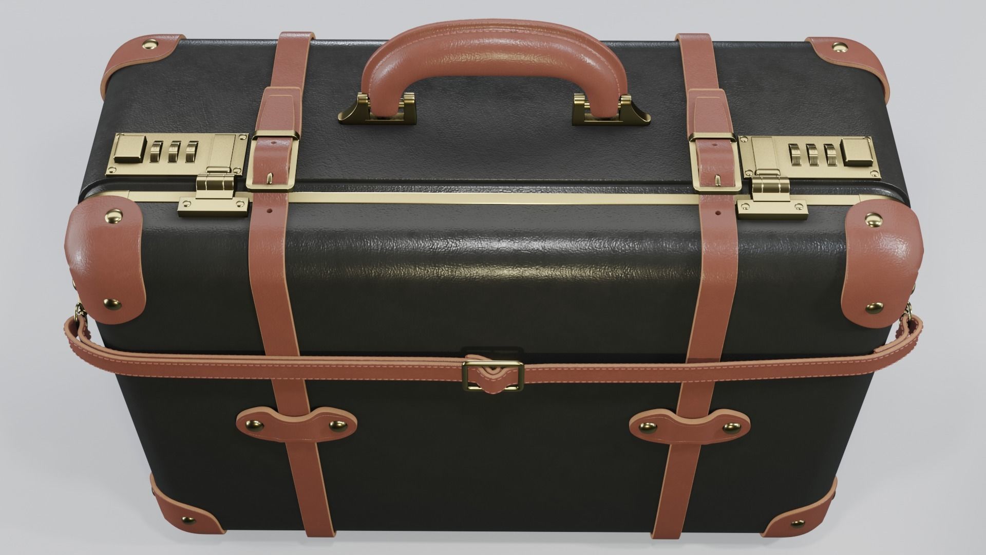 Steamline Diplomat Black Overnighter 3D model_2