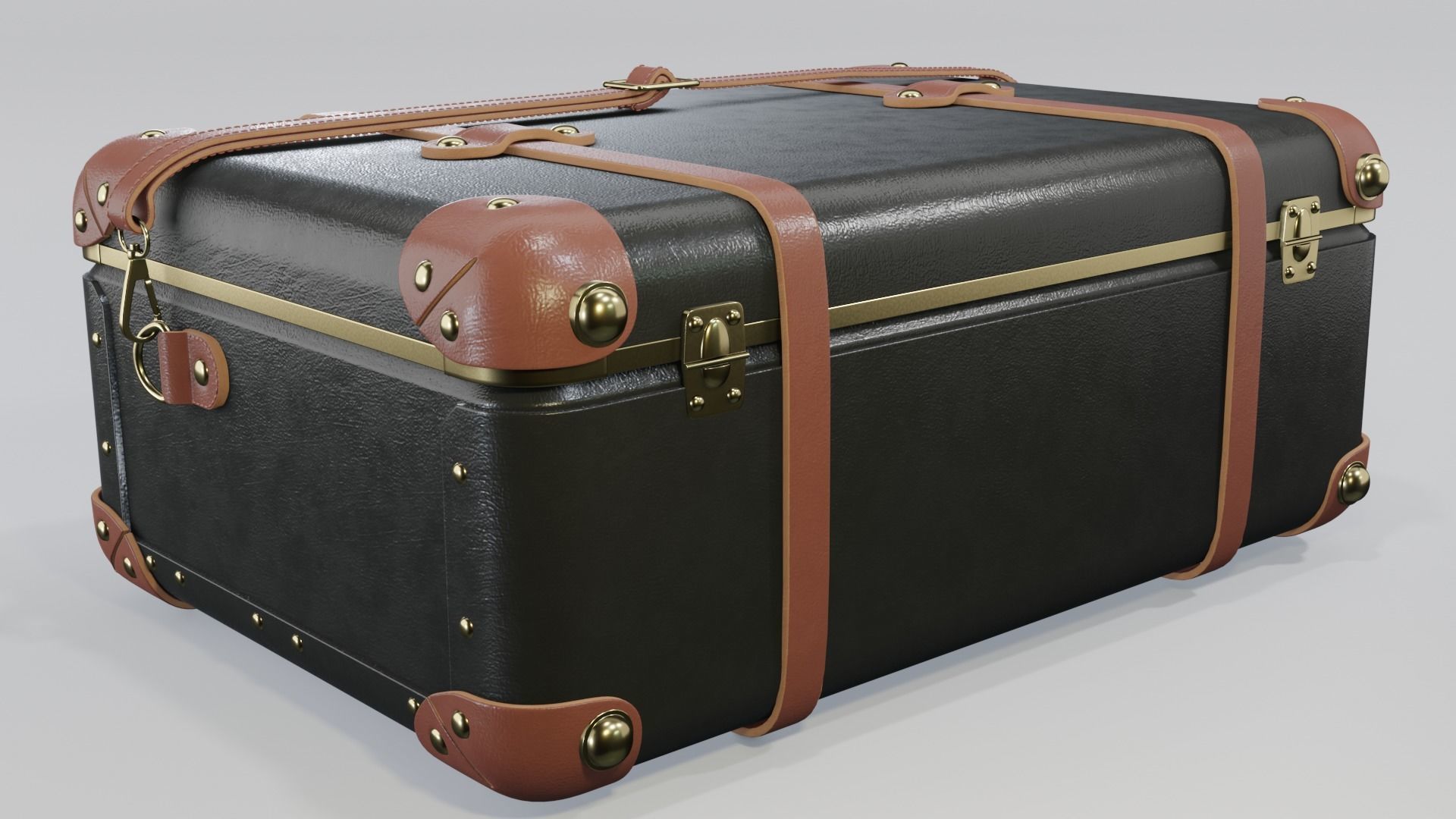 Steamline Diplomat Black Overnighter 3D model_4