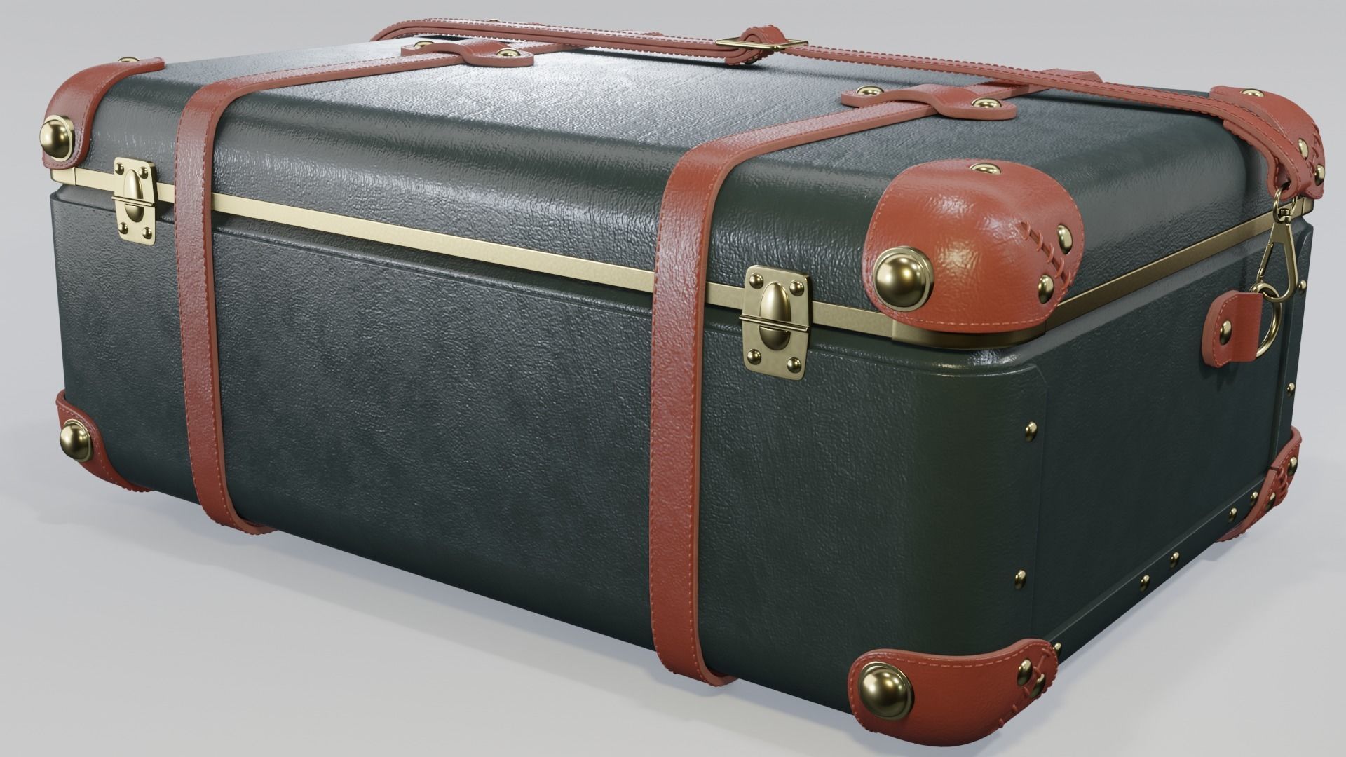 Steamline Diplomat Green Overnighter 3D model_4