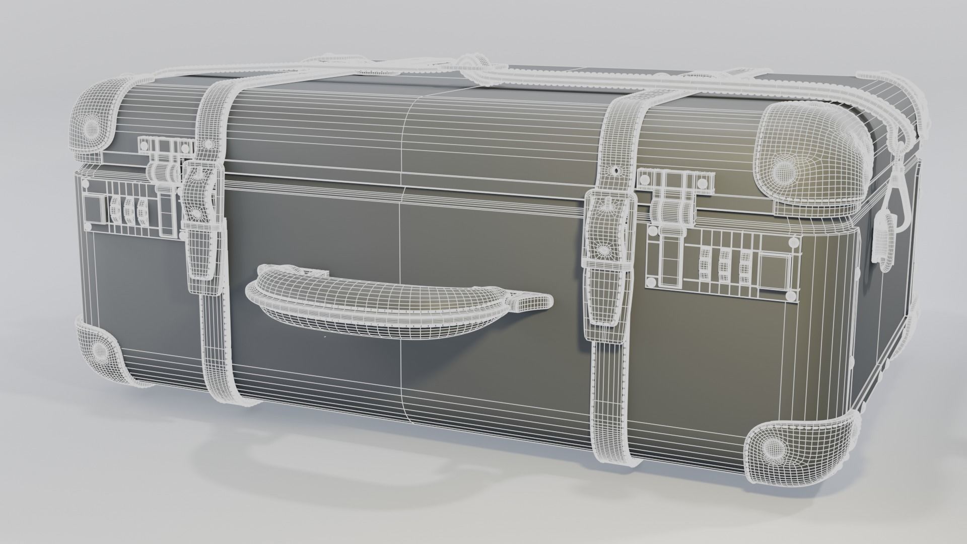 Steamline Diplomat Green Overnighter 3D model_10