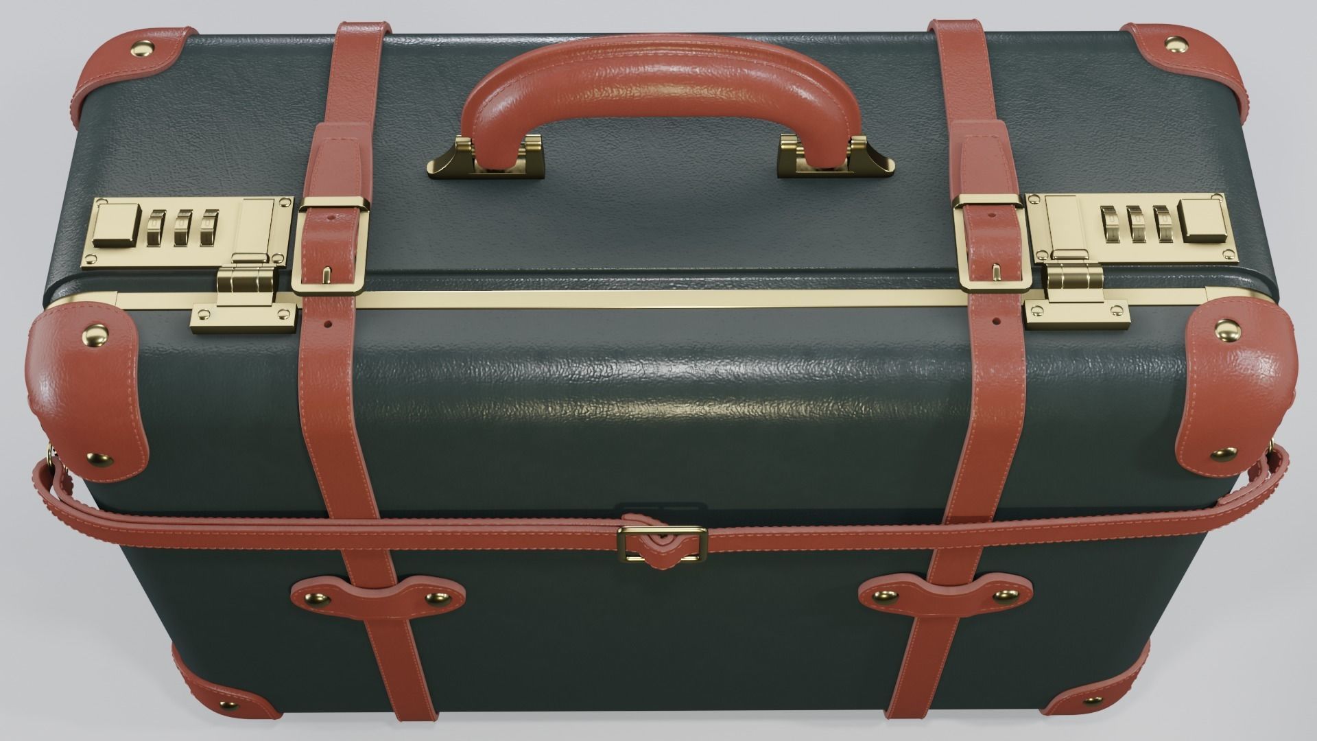 Steamline Diplomat Green Overnighter 3D model_2