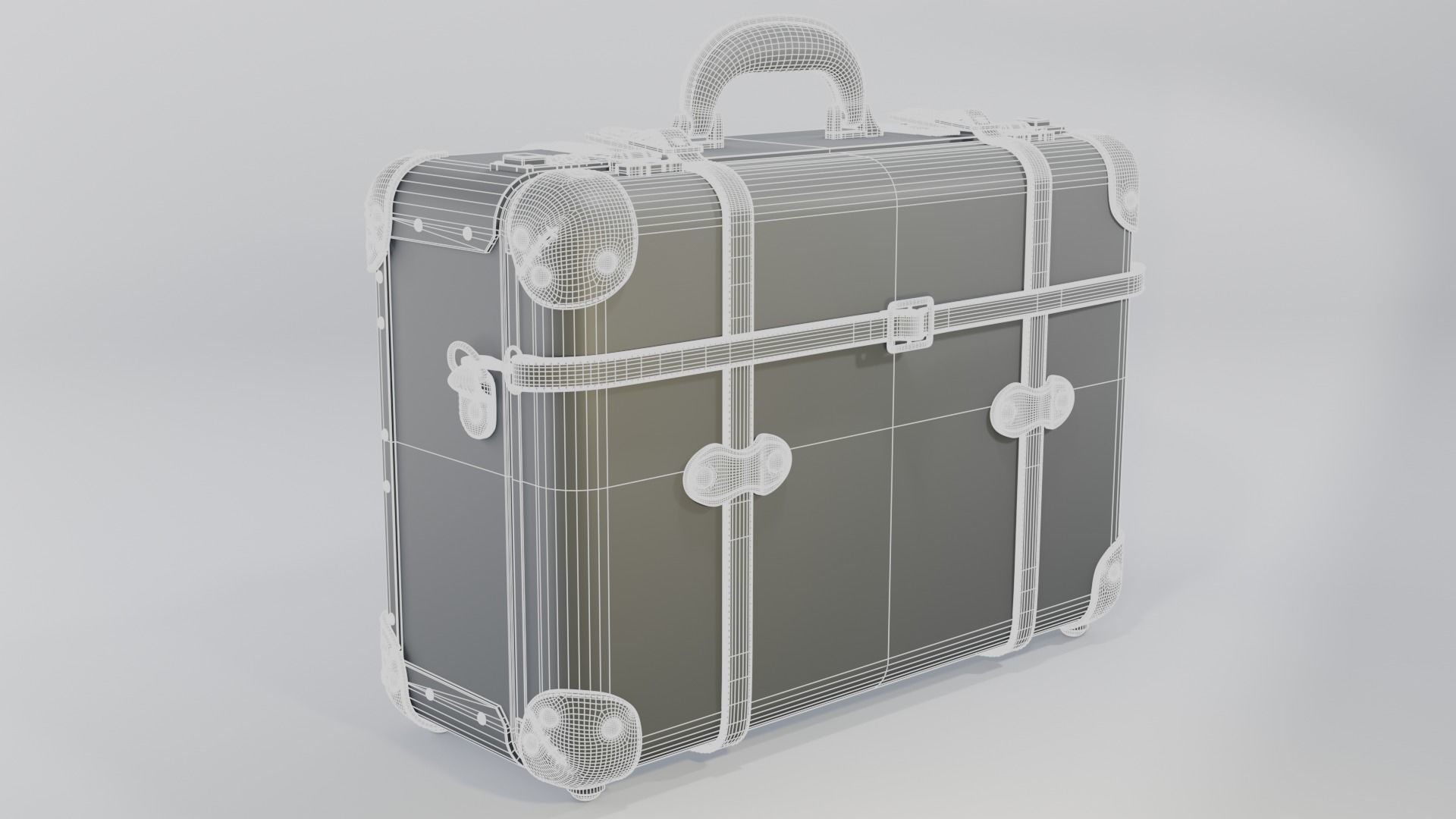 Steamline Diplomat Green Overnighter 3D model_9