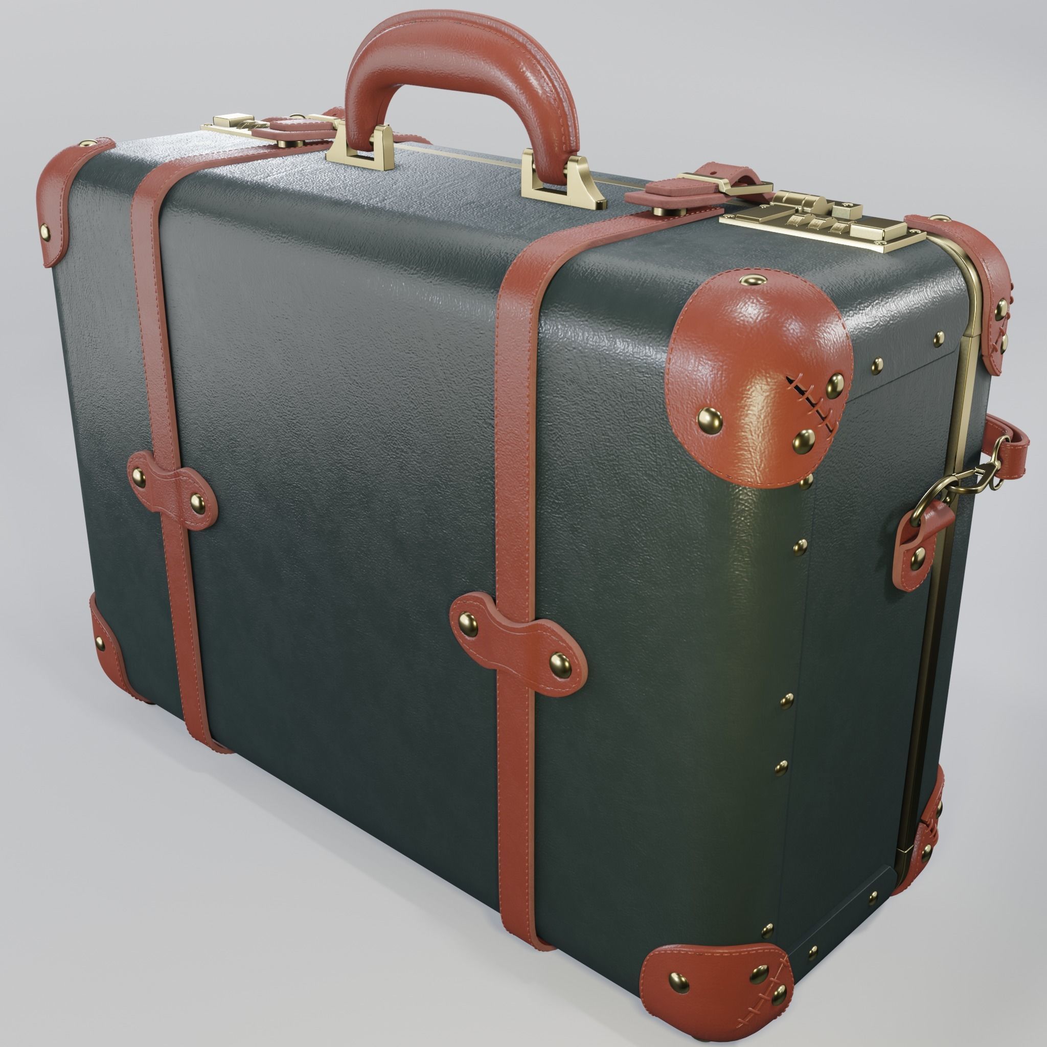 Steamline Diplomat Green Overnighter 3D model_1