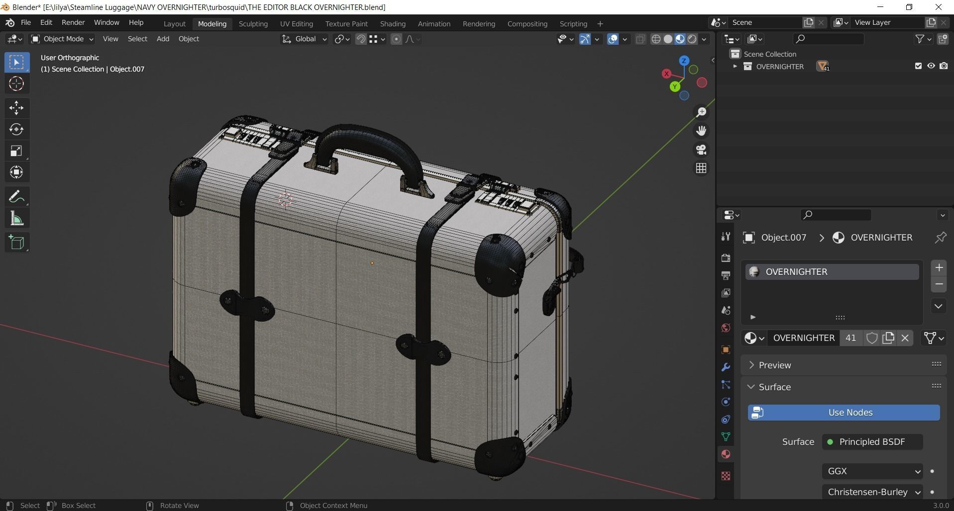 Steamline Editor Black Overnighter 3D model_12