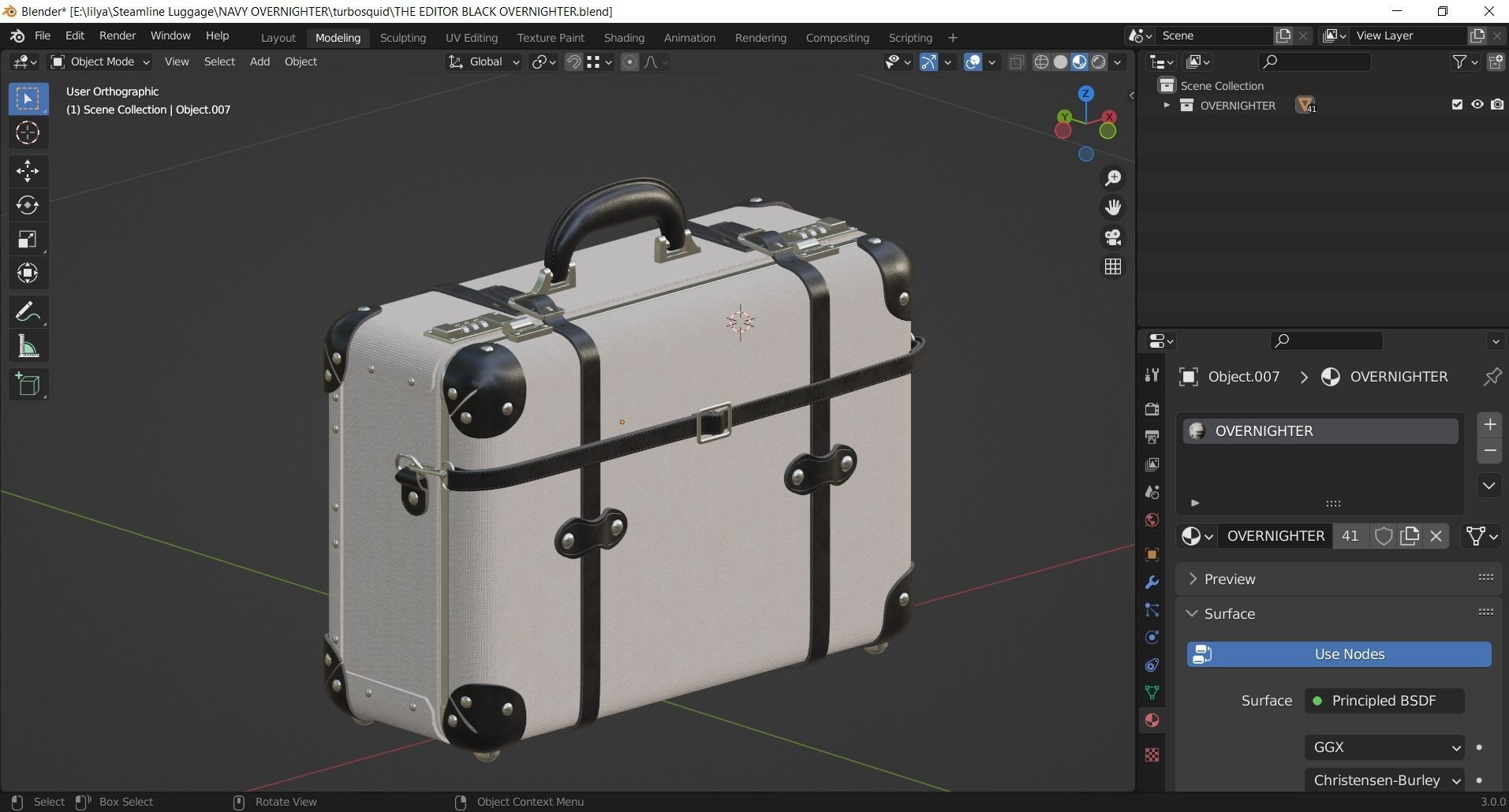 Steamline Editor Black Overnighter 3D model_11