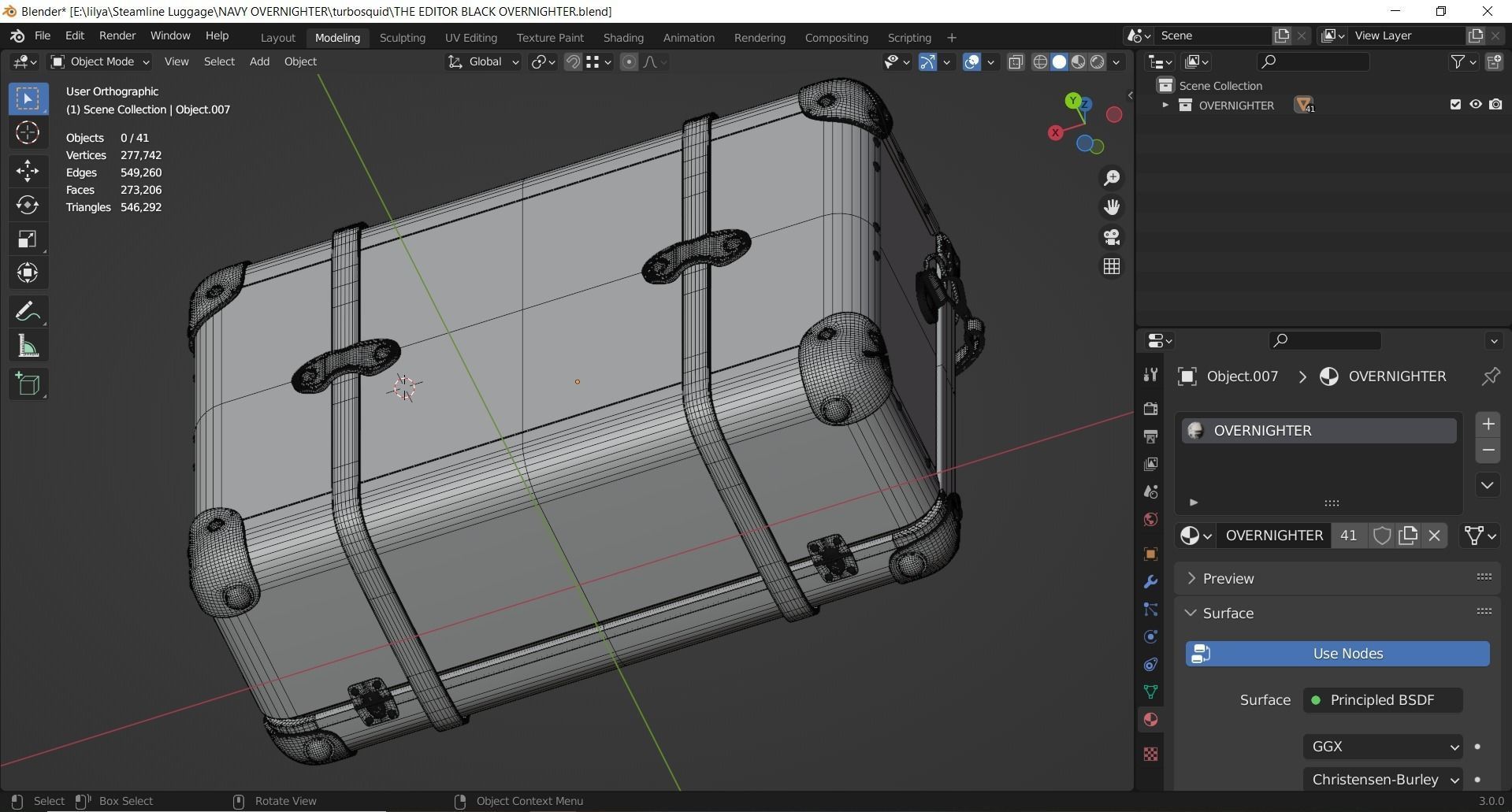 Steamline Editor Black Overnighter 3D model_13